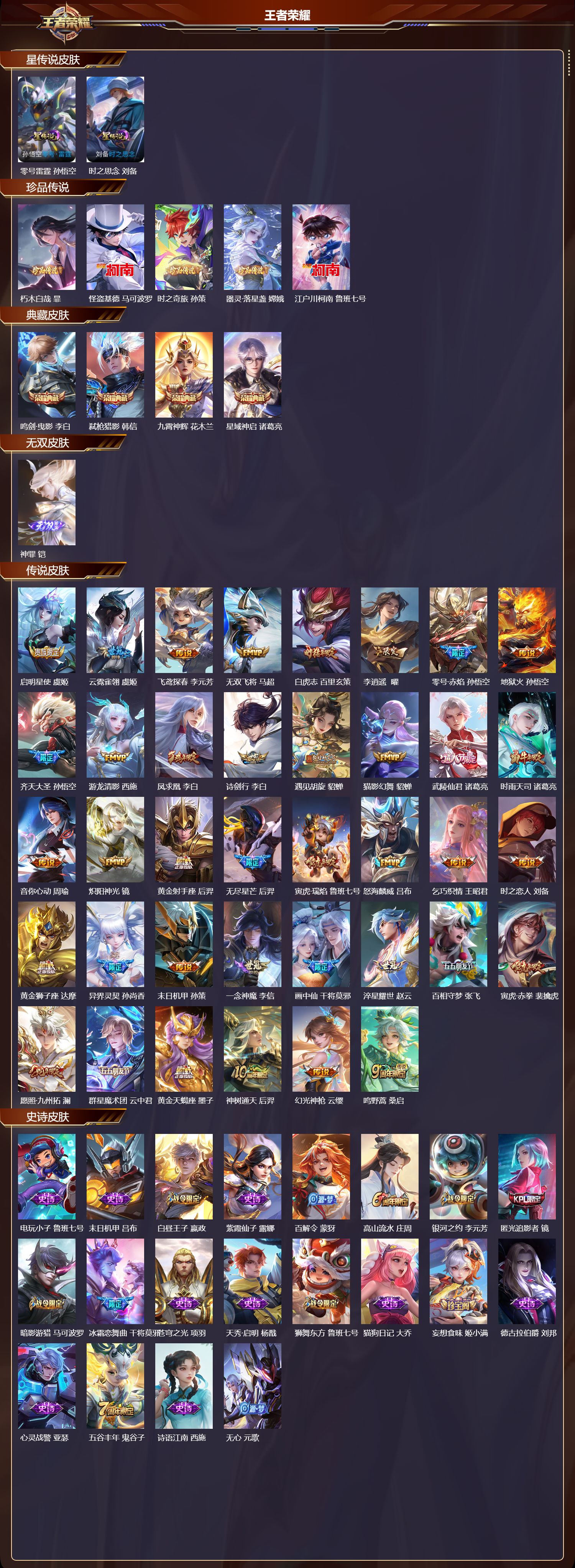 WZMK3382941王者荣耀账号详情图2 WZMK3382941王者荣耀账号详情图2