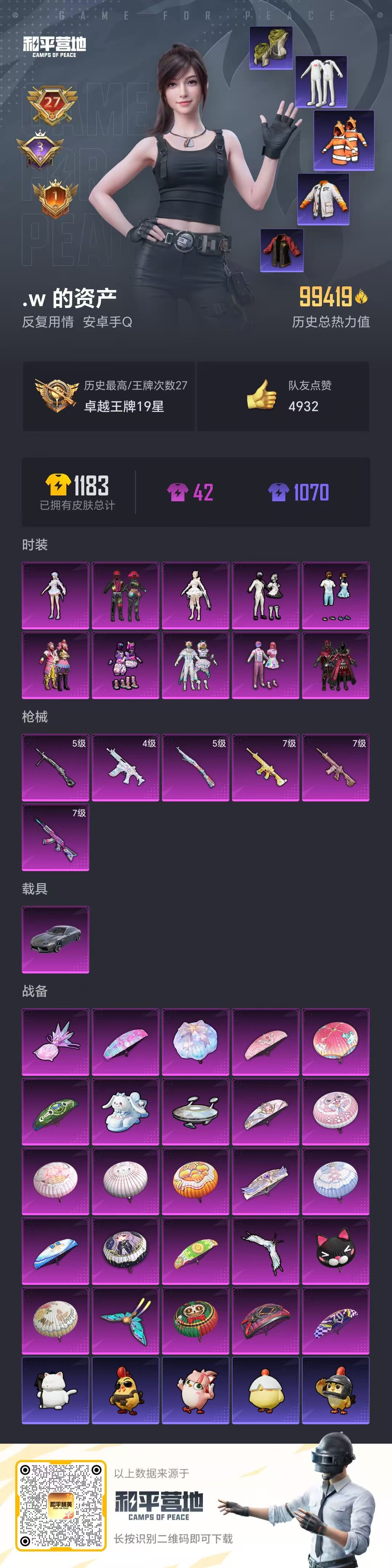 HPSJ3397426和平精英账号详情图2 HPSJ3397426和平精英账号详情图2