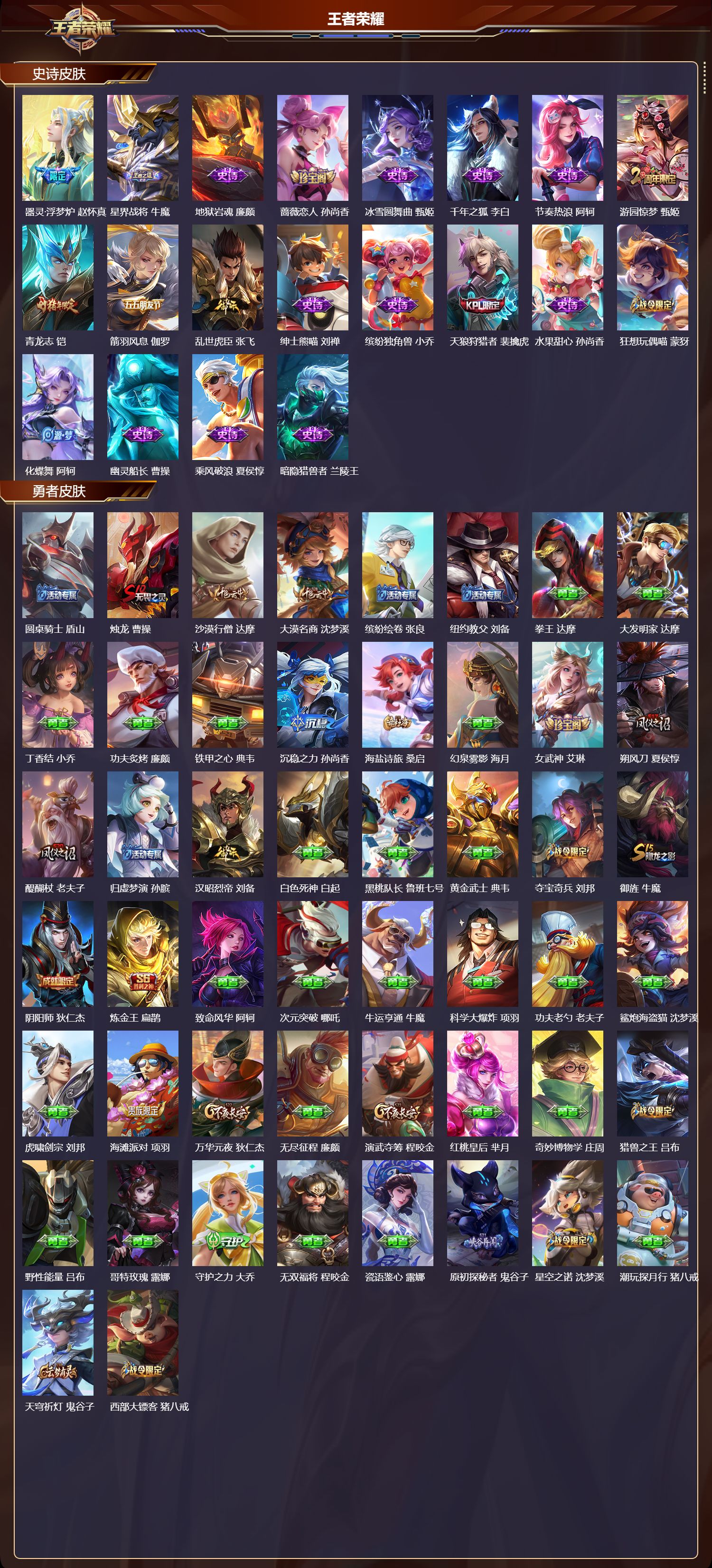 WZMK3382934王者荣耀账号详情图3 WZMK3382934王者荣耀账号详情图3