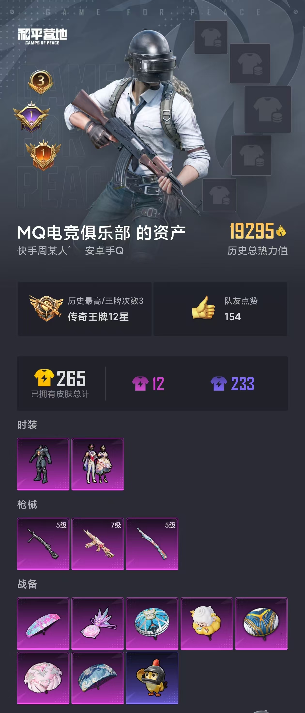 HPZM3396735和平精英账号详情图2 HPZM3396735和平精英账号详情图2