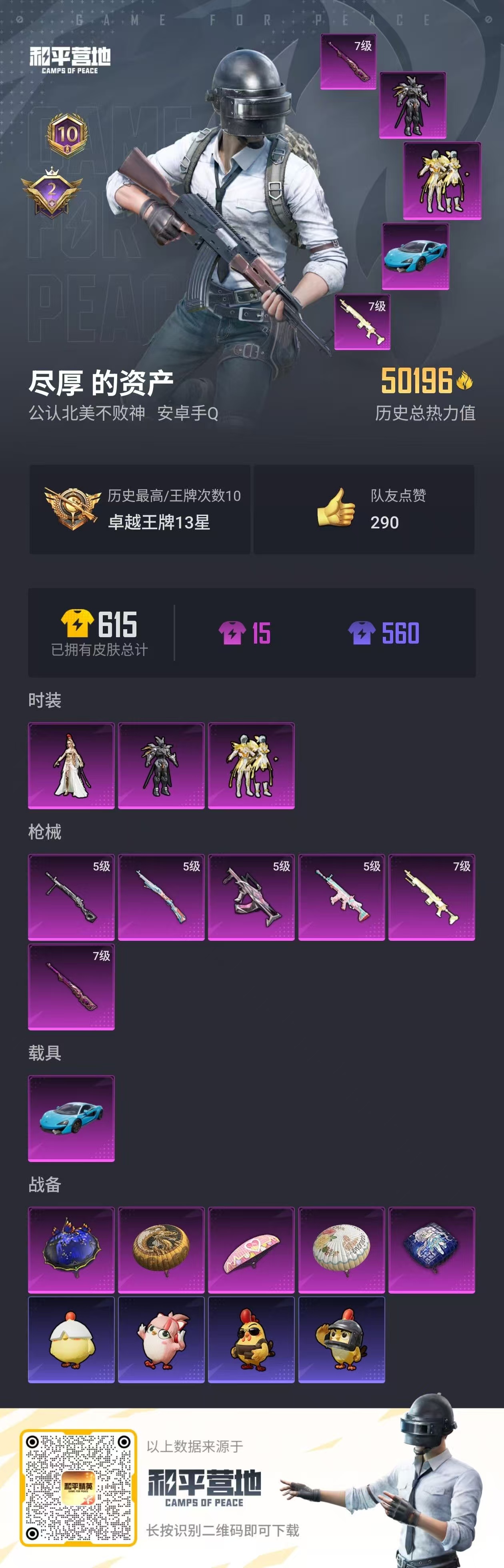 HPSJ3394252和平精英账号详情图3 HPSJ3394252和平精英账号详情图3