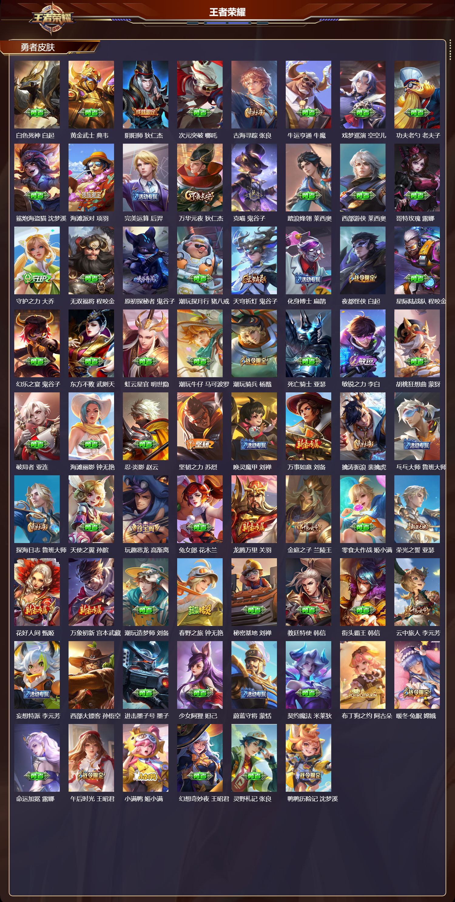 WZMK3382963王者荣耀账号详情图4