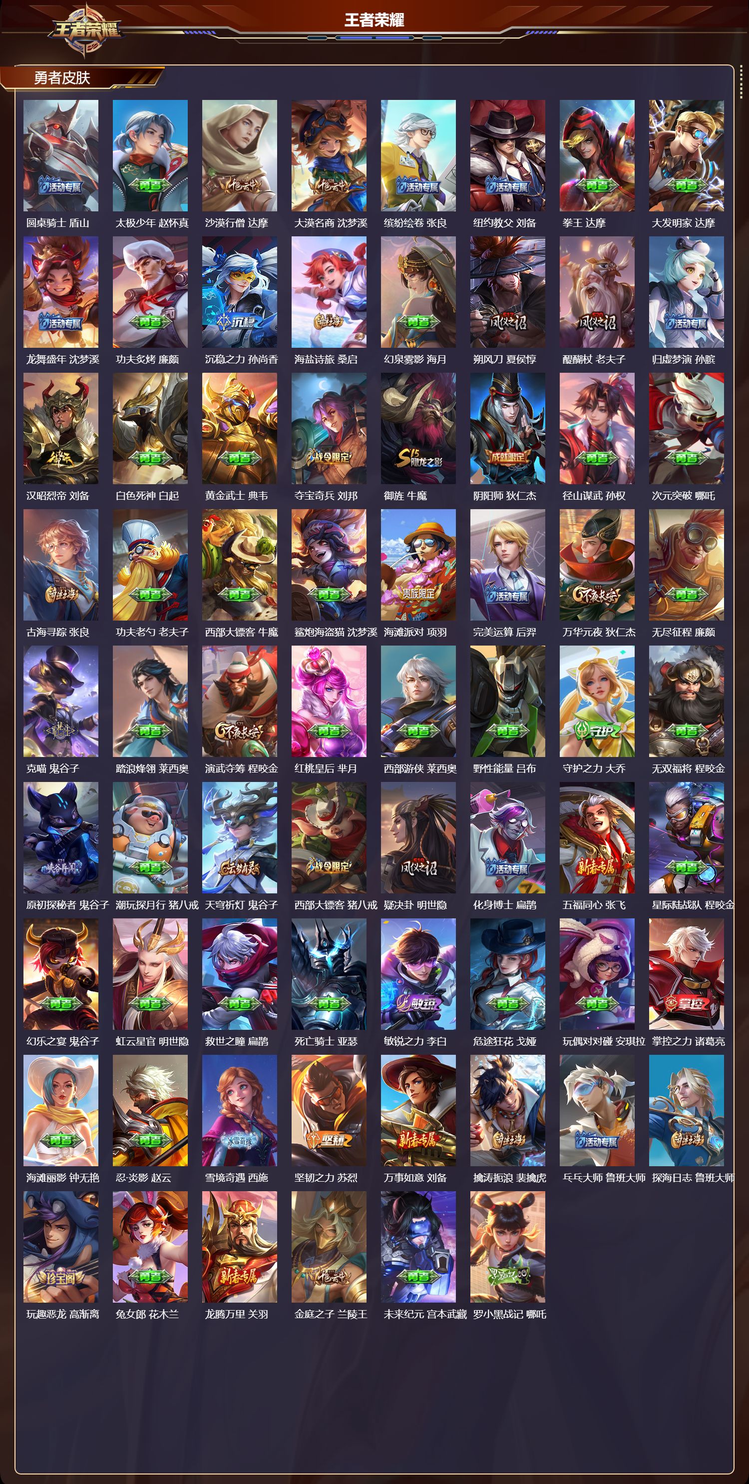 WZMK3382947王者荣耀账号详情图3