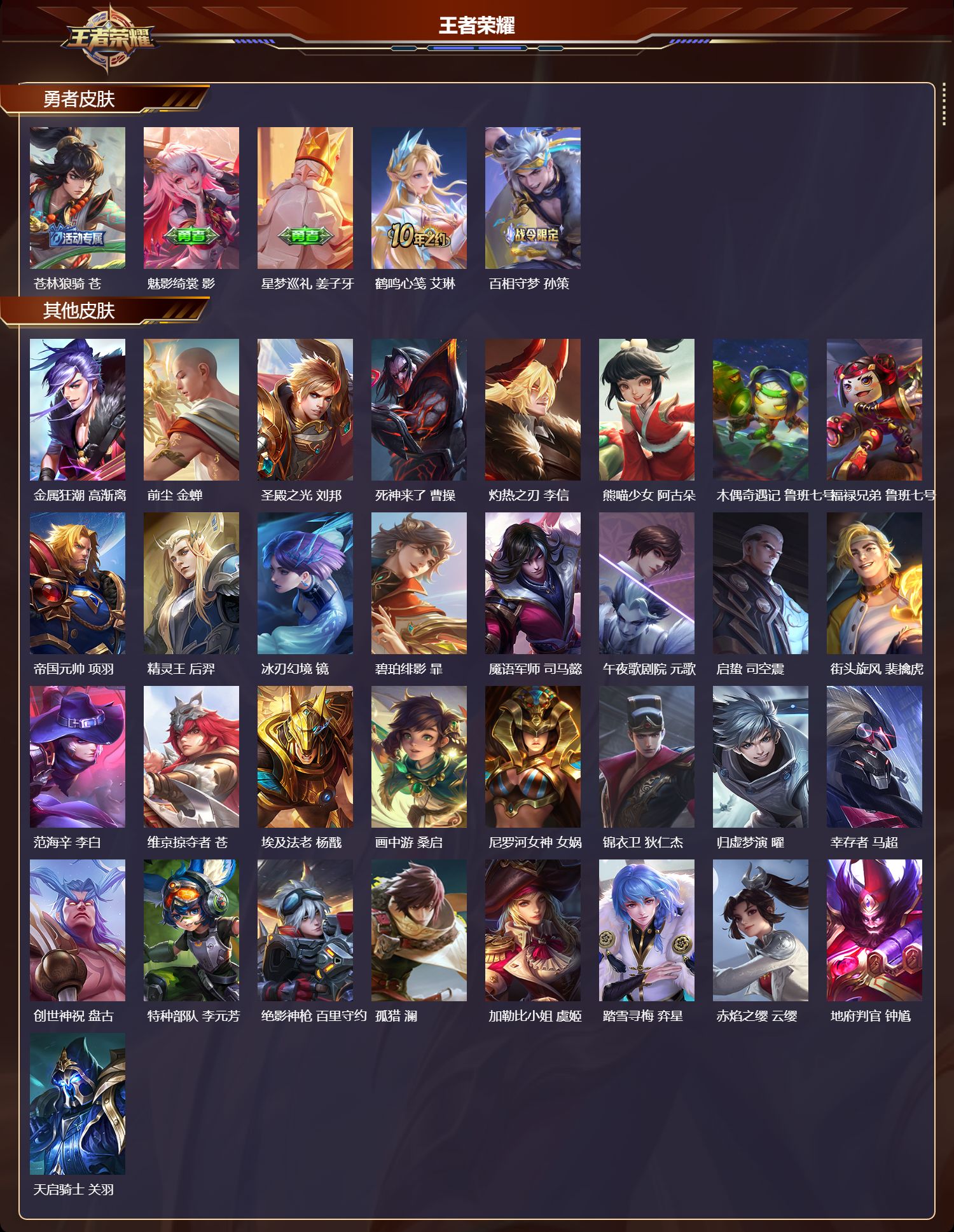 WZMK3382939王者荣耀账号详情图5