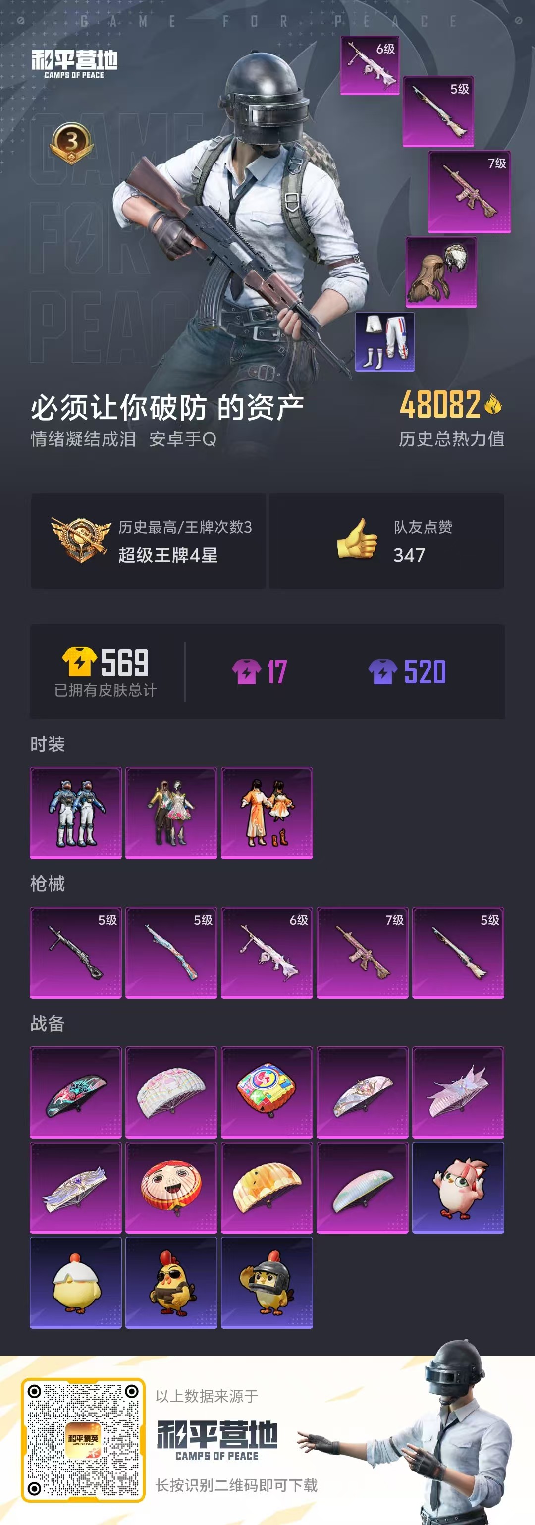 HPSJ3394210和平精英账号详情图3 HPSJ3394210和平精英账号详情图3