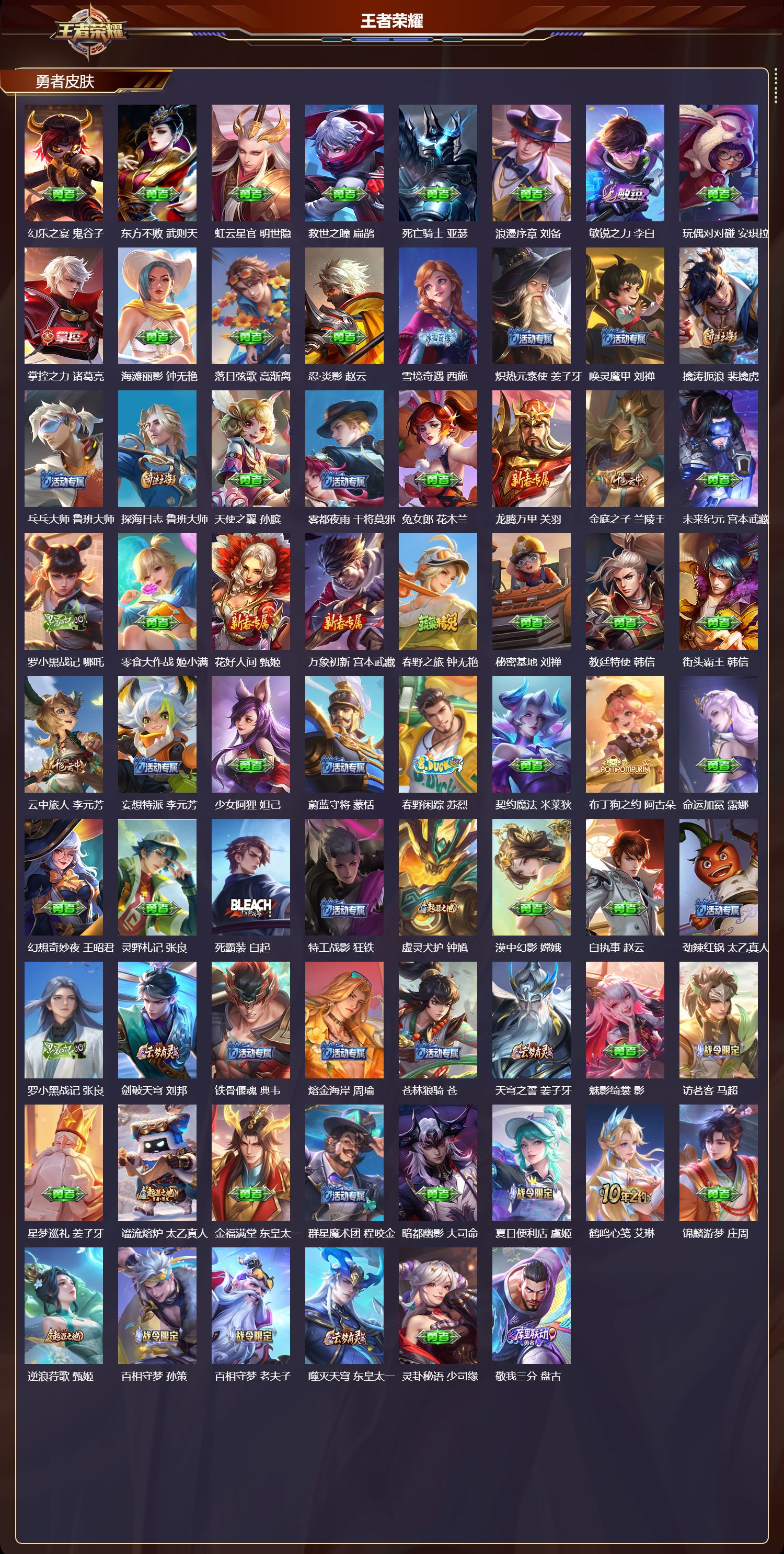 WZMK3382945王者荣耀账号详情图4