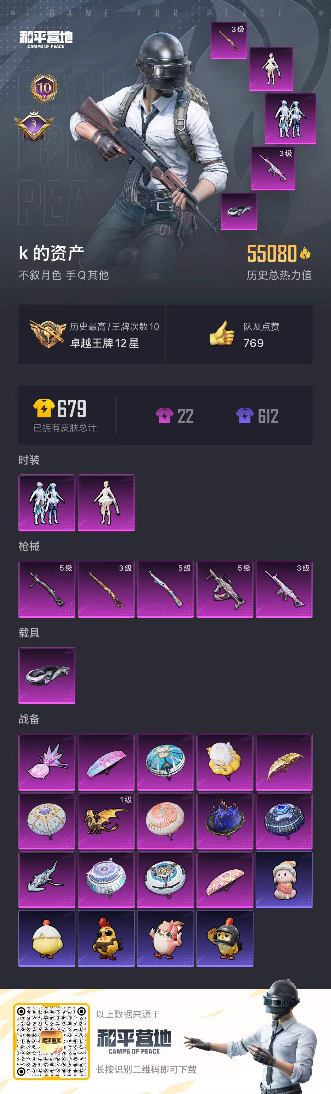 HPSJ3397424和平精英账号详情图4 HPSJ3397424和平精英账号详情图4