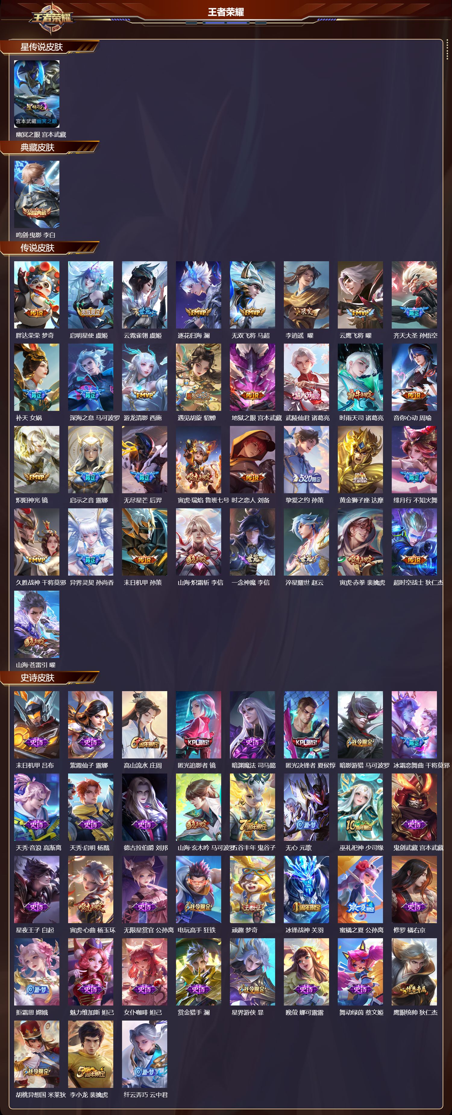 WZMK3382939王者荣耀账号详情图2