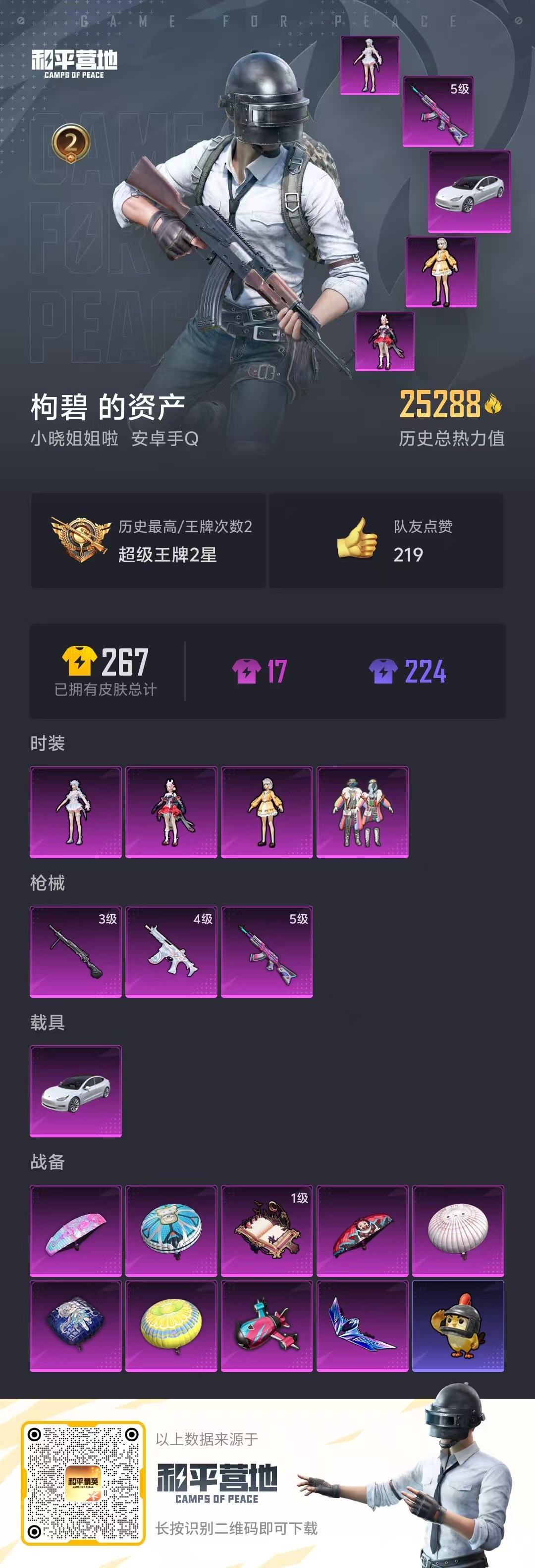 HPSJ3395173和平精英账号详情图4 HPSJ3395173和平精英账号详情图4