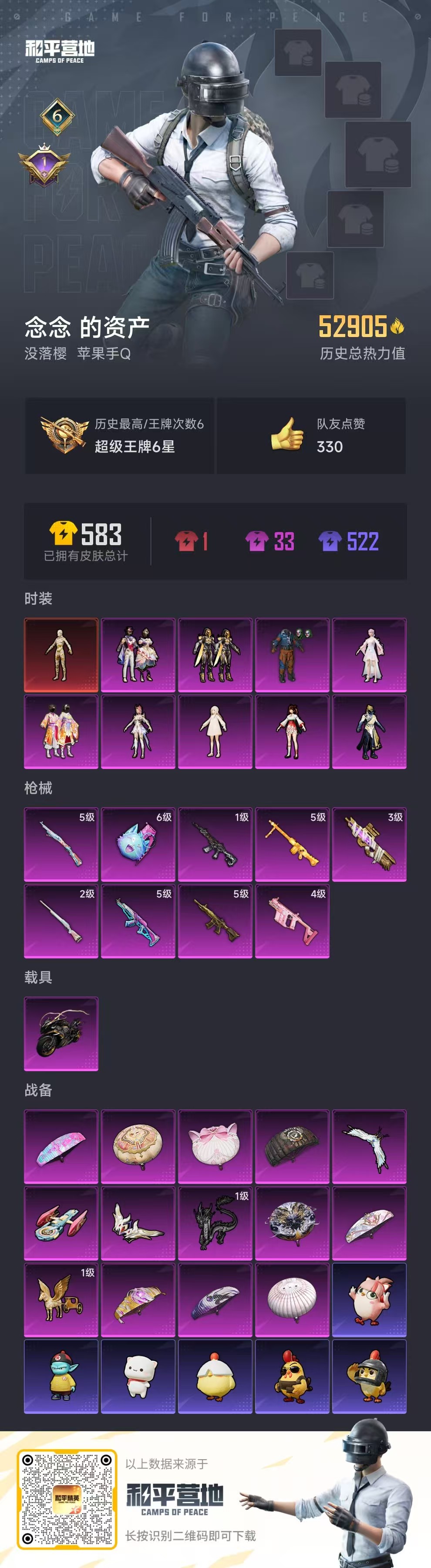 HPSJ3398341和平精英账号详情图4 HPSJ3398341和平精英账号详情图4