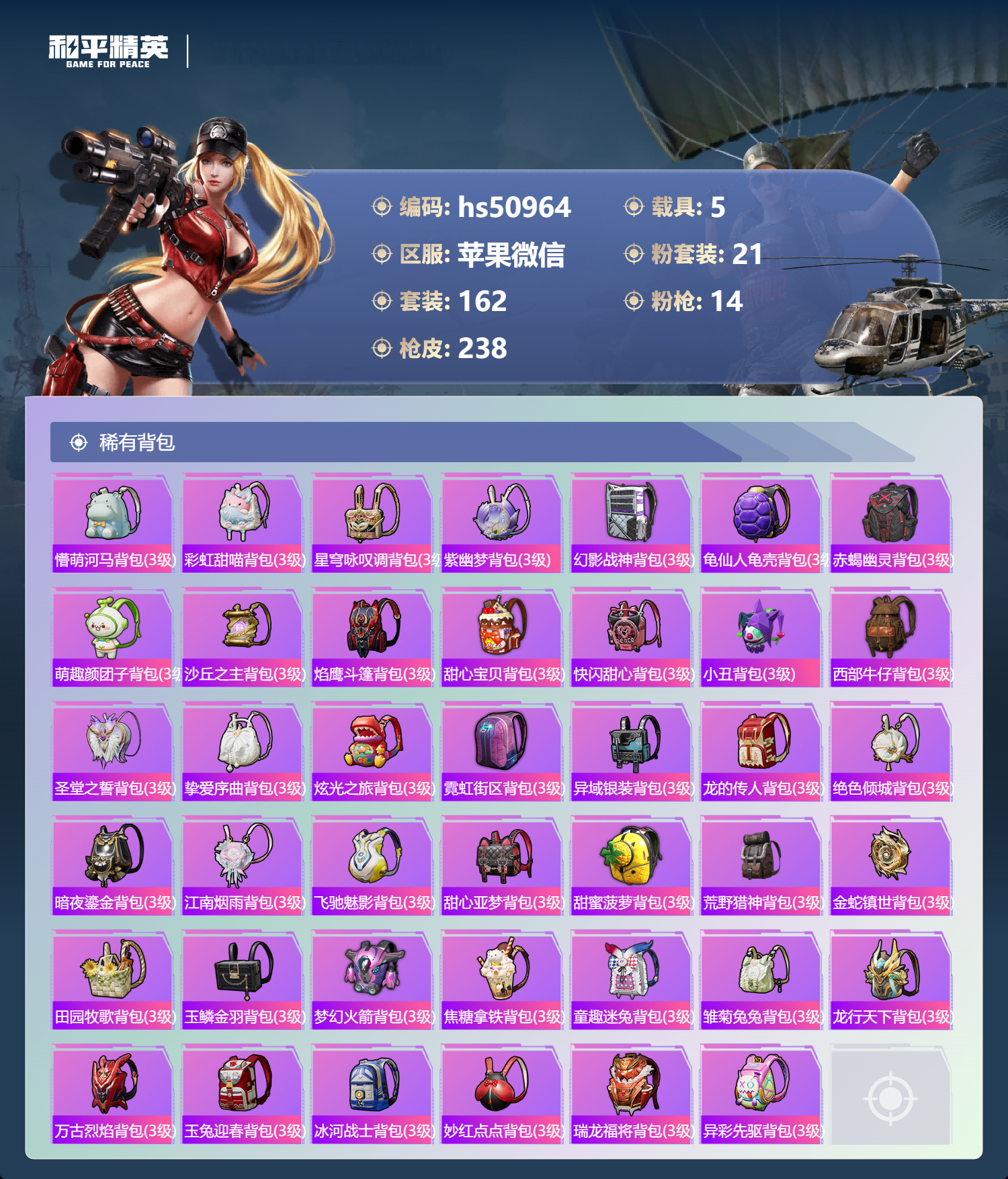 HPSJ3395313和平精英账号详情图11 HPSJ3395313和平精英账号详情图11