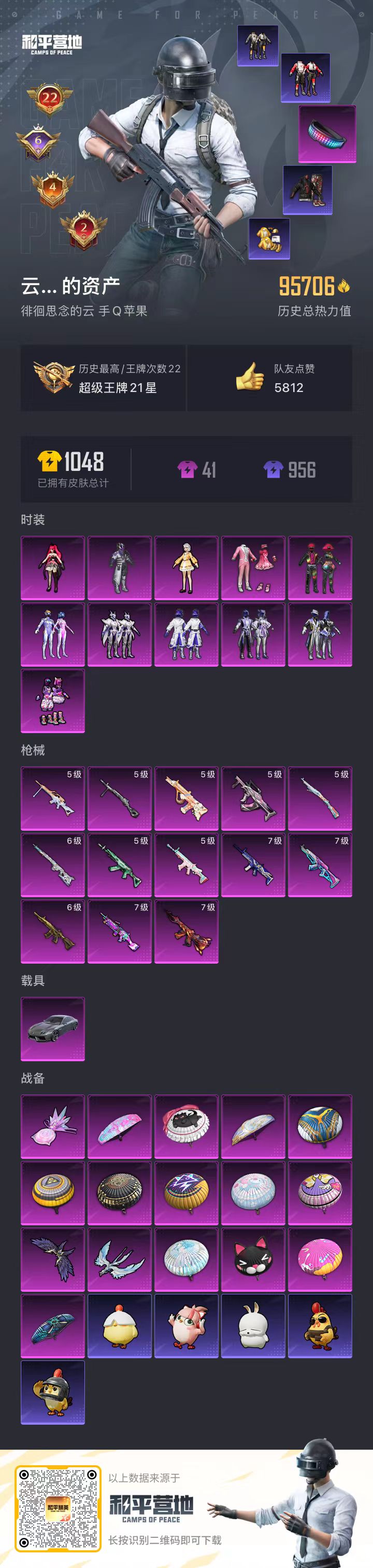 HPSJ3398313和平精英账号详情图4 HPSJ3398313和平精英账号详情图4