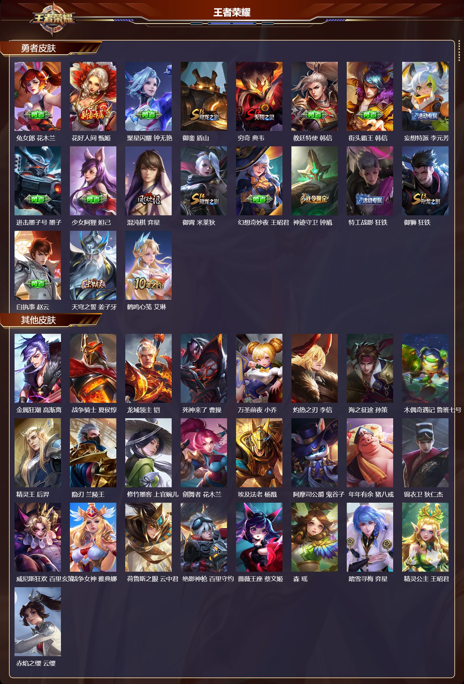 WZMK3382977王者荣耀账号详情图3