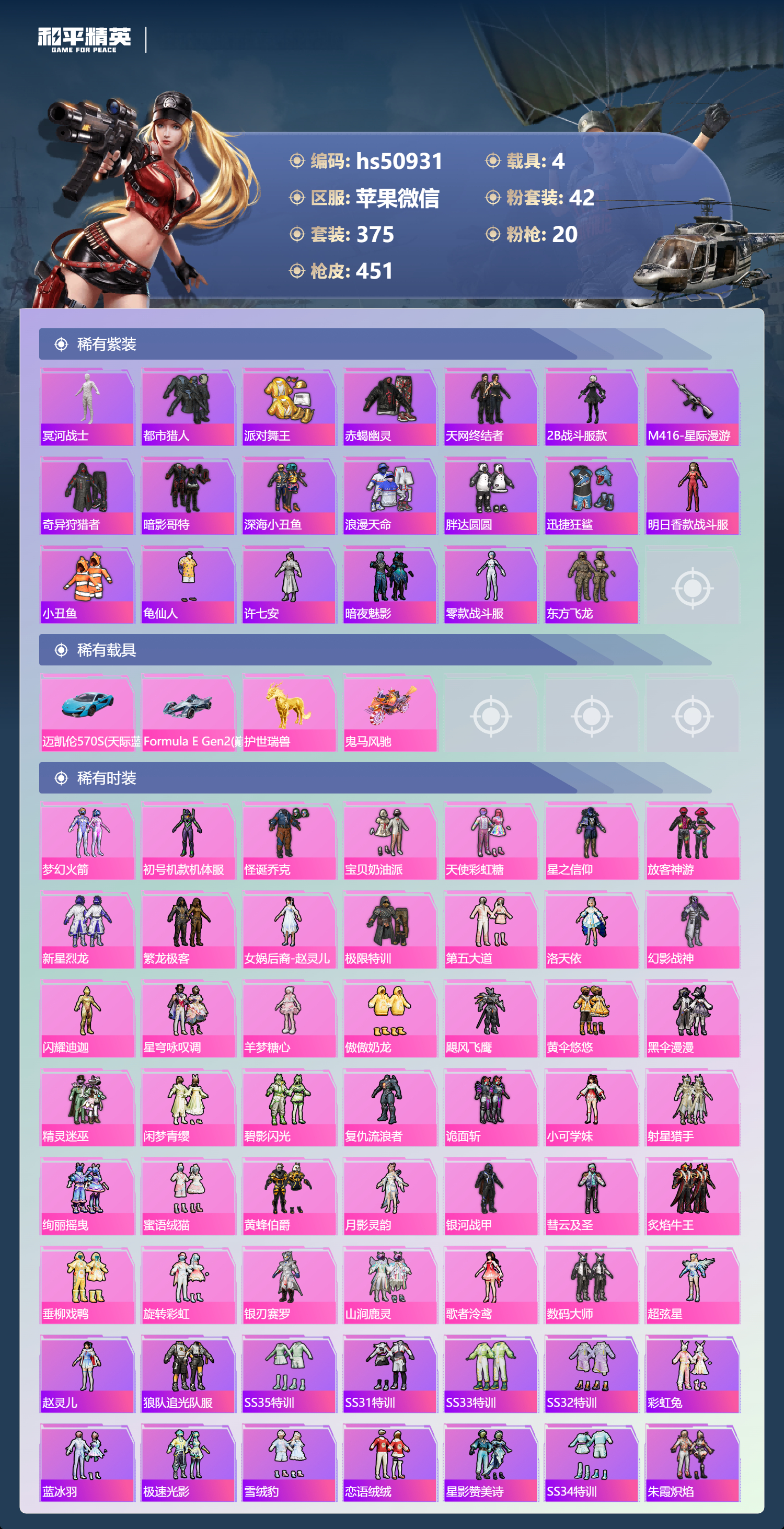 HPSJ3395178和平精英账号详情图6 HPSJ3395178和平精英账号详情图6