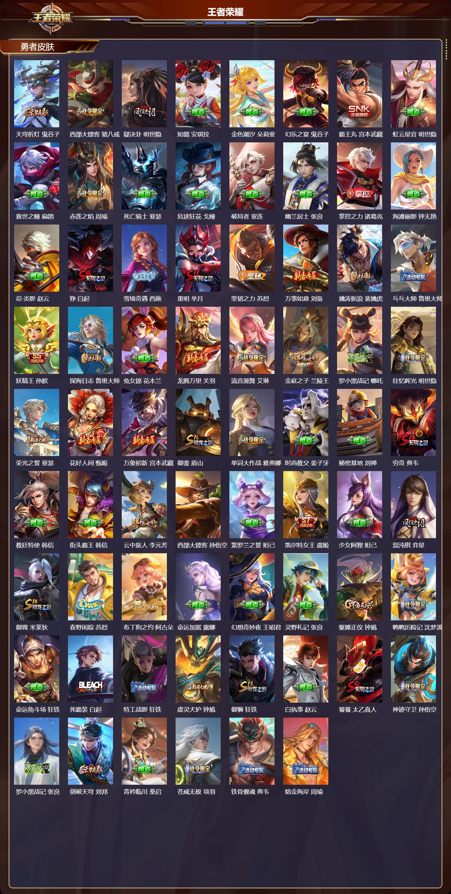 WZMK3382978王者荣耀账号详情图4