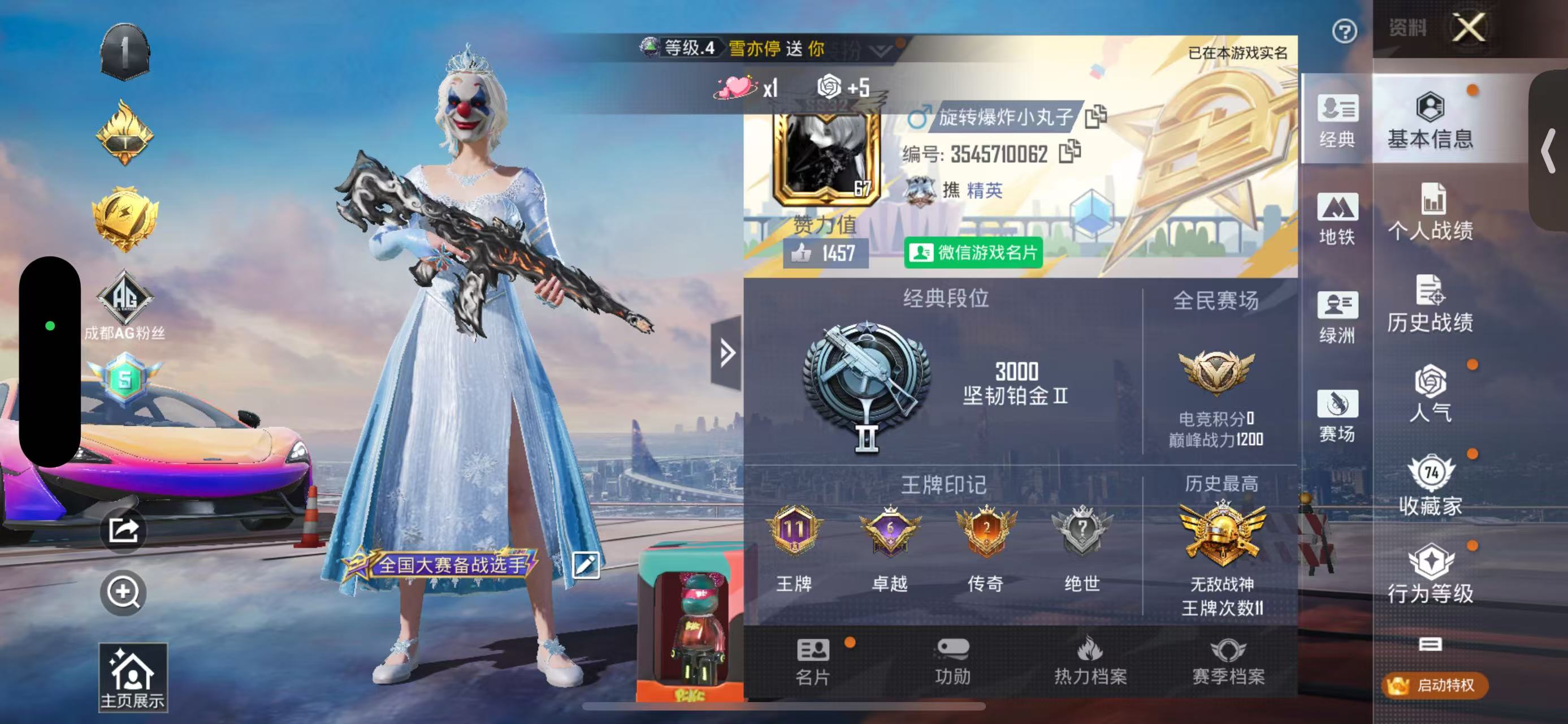 HPSJ3395313和平精英账号详情图2 HPSJ3395313和平精英账号详情图2