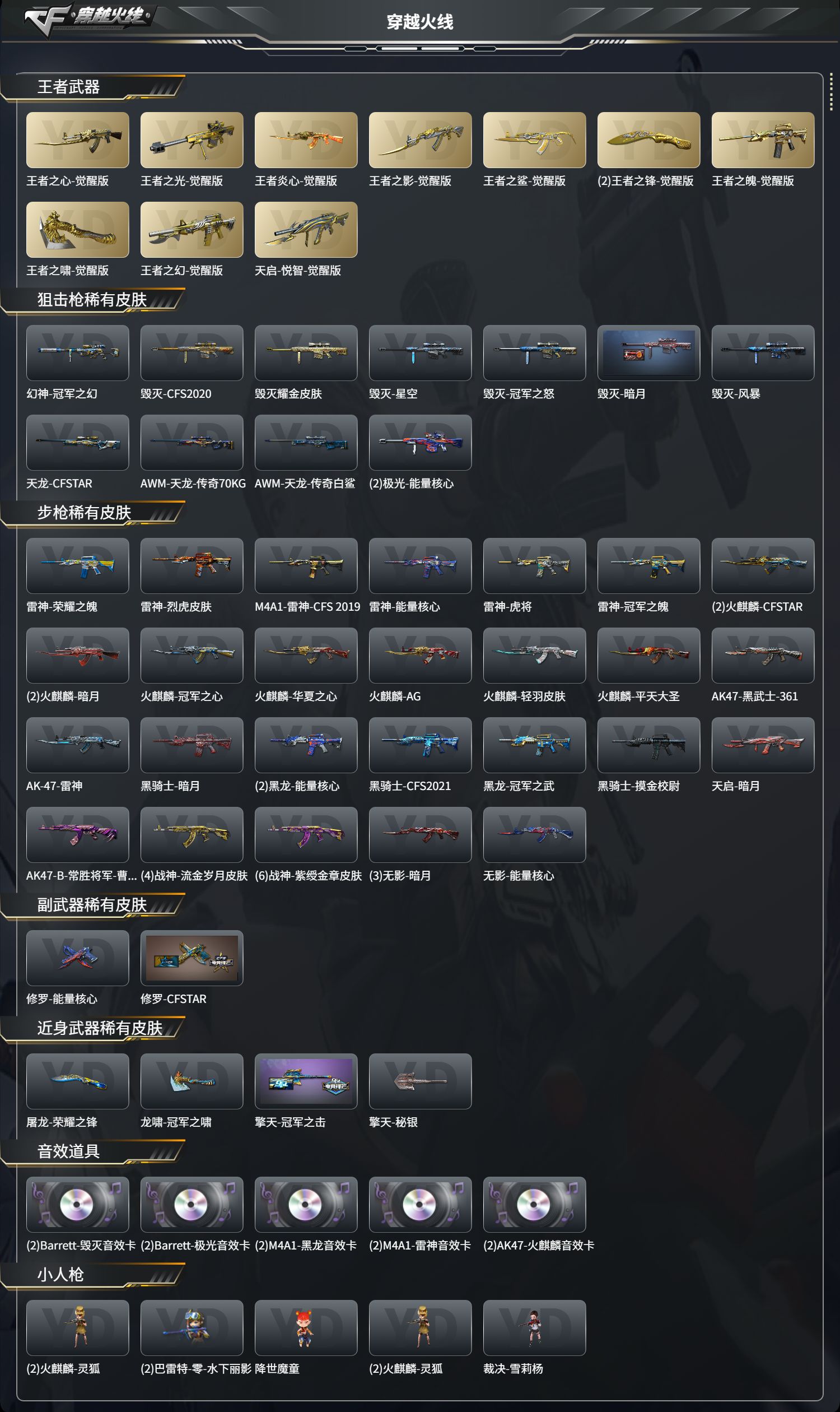 CFCMW425154穿越火线账号详情图3