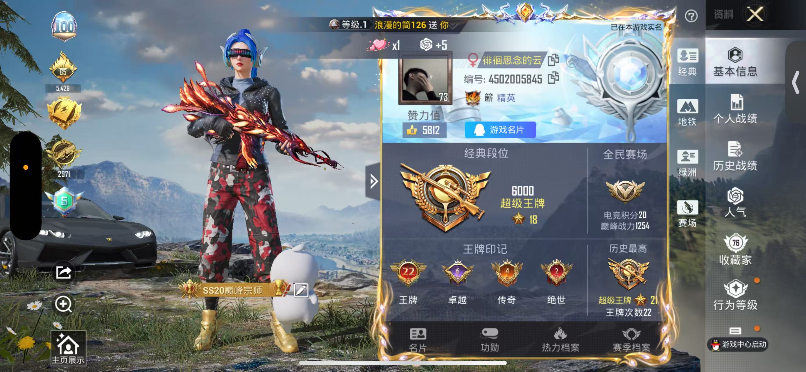 HPSJ3398313和平精英账号详情图2 HPSJ3398313和平精英账号详情图2