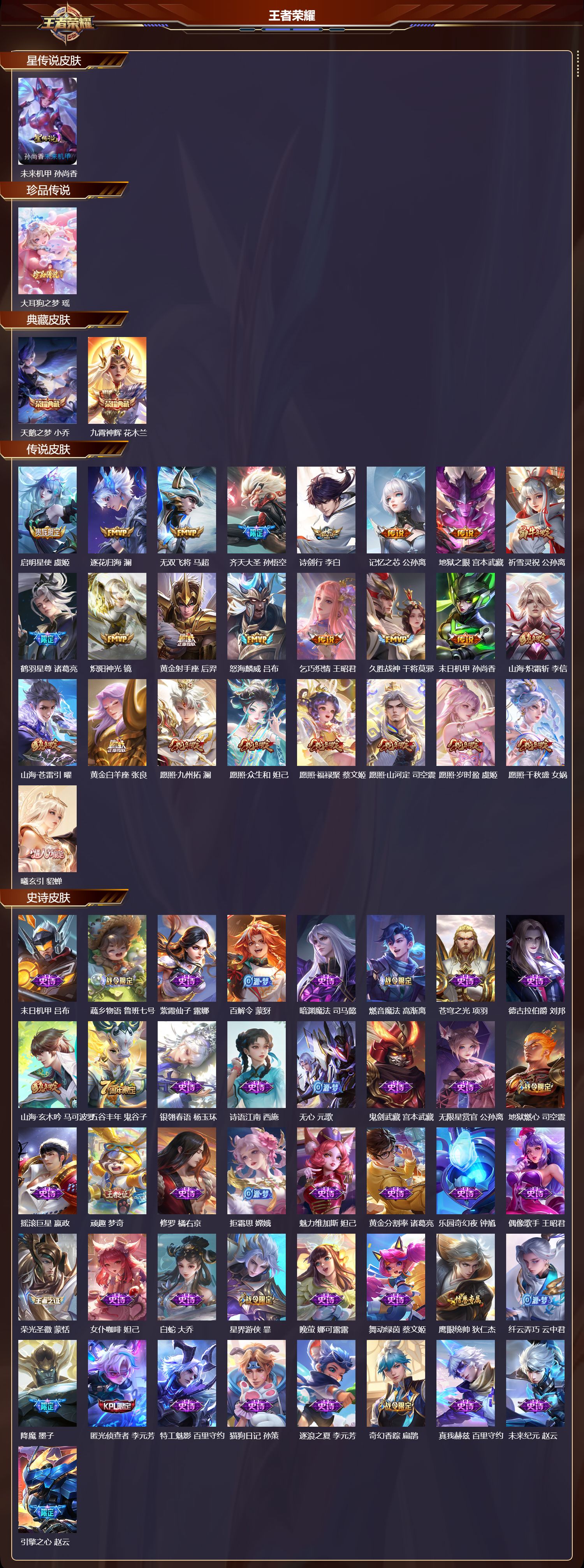 WZMK3382970王者荣耀账号详情图2