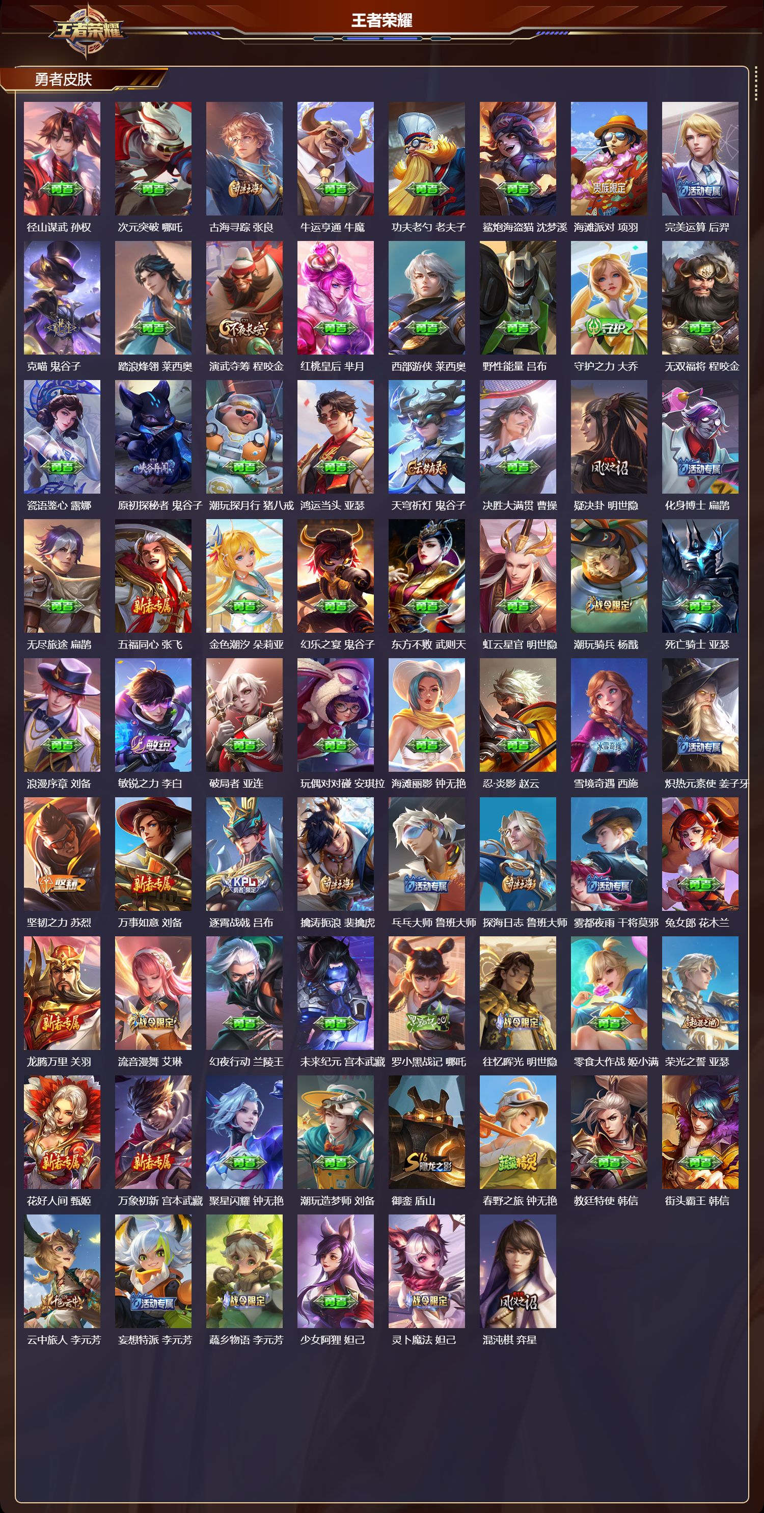 WZMK3386158王者荣耀账号详情图4