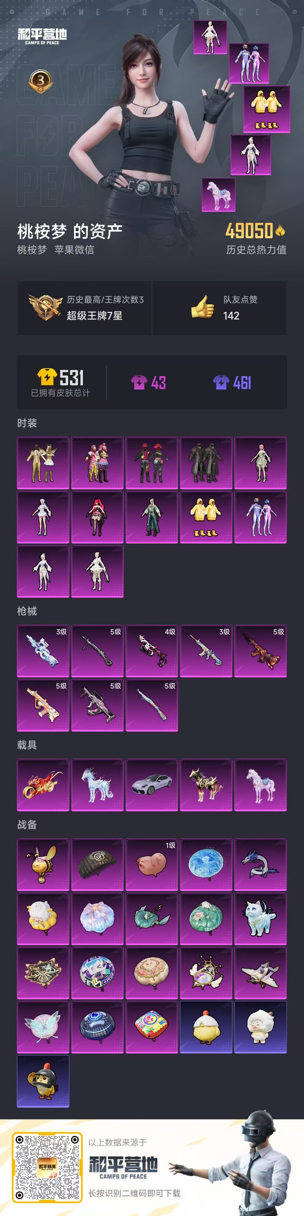 HPSJ3396295和平精英账号详情图3 HPSJ3396295和平精英账号详情图3