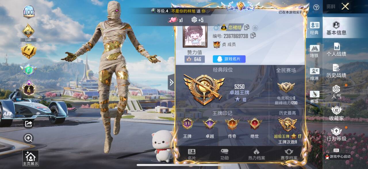 HPSJ3400544和平精英账号详情图2 HPSJ3400544和平精英账号详情图2