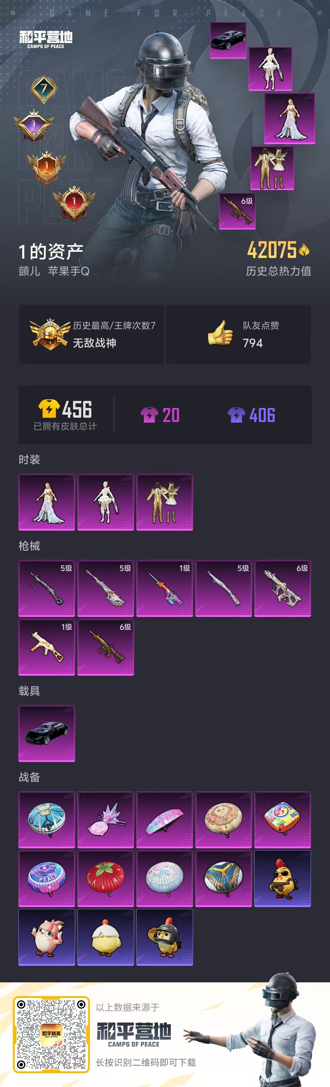 HPSJ3396385和平精英账号详情图4 HPSJ3396385和平精英账号详情图4