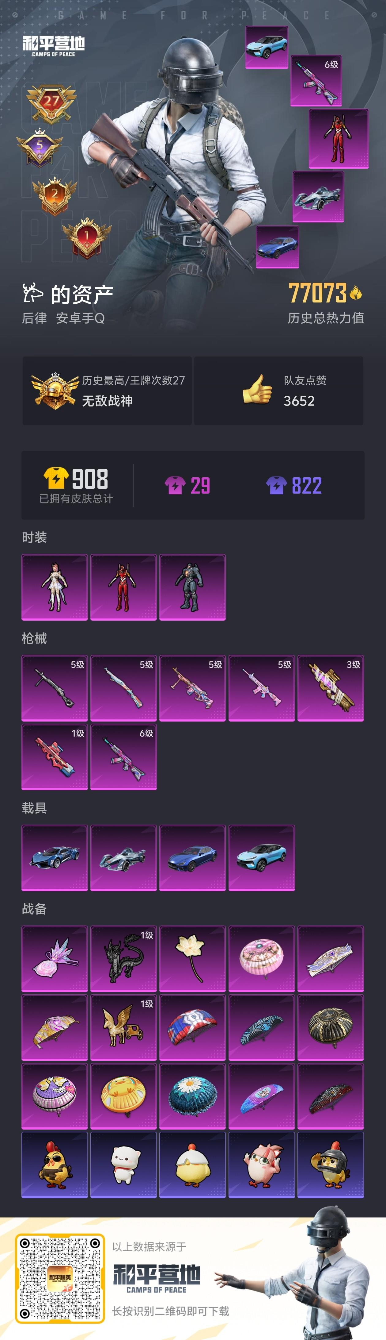 HPSJ3400527和平精英账号详情图4 HPSJ3400527和平精英账号详情图4