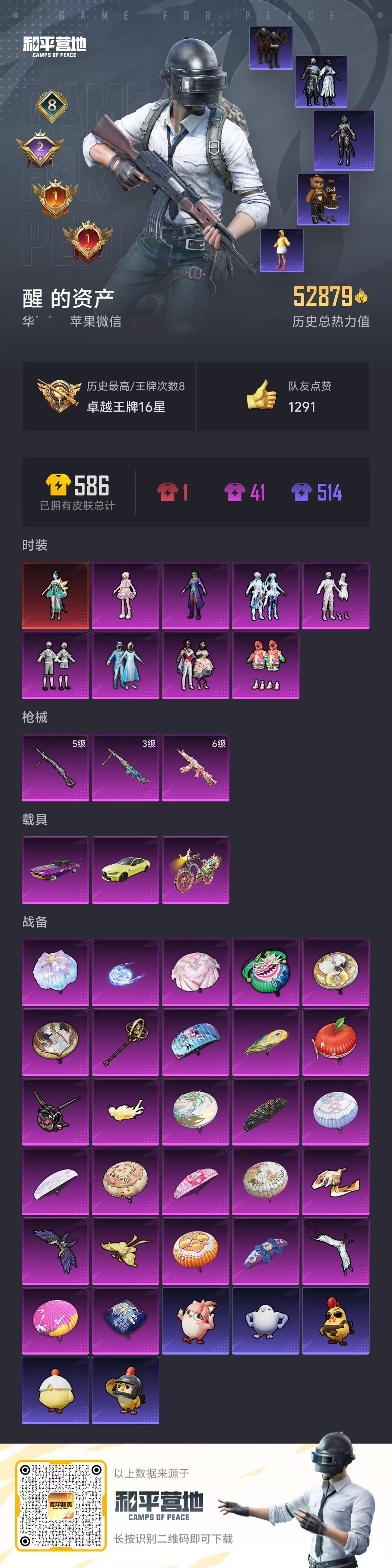 HPSJ3396296和平精英账号详情图3 HPSJ3396296和平精英账号详情图3