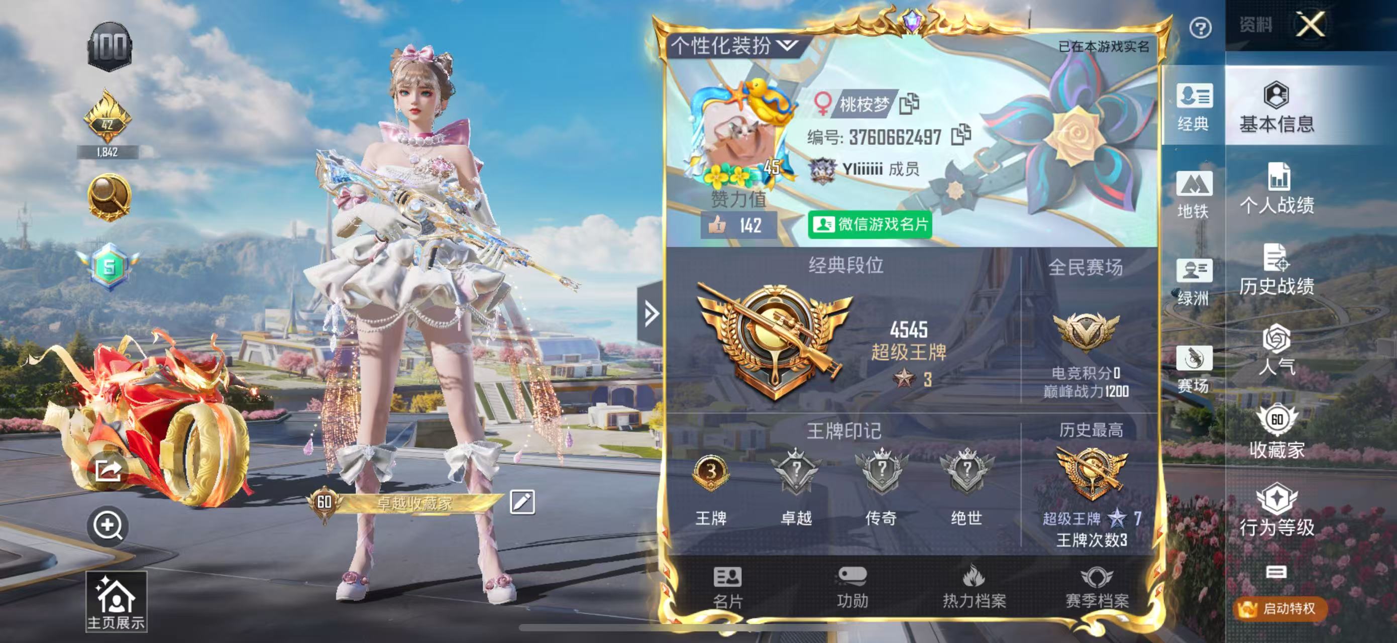 HPSJ3396295和平精英账号详情图2 HPSJ3396295和平精英账号详情图2