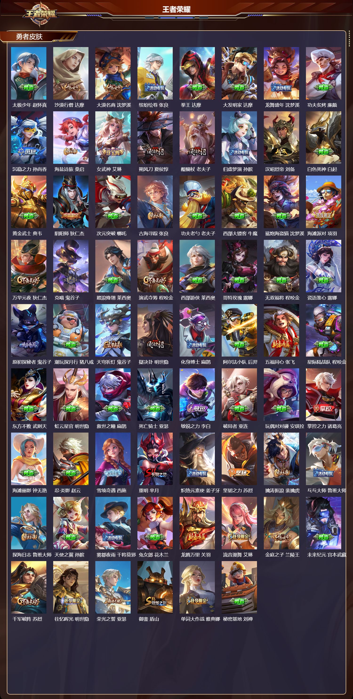 WZMK3386164王者荣耀账号详情图3