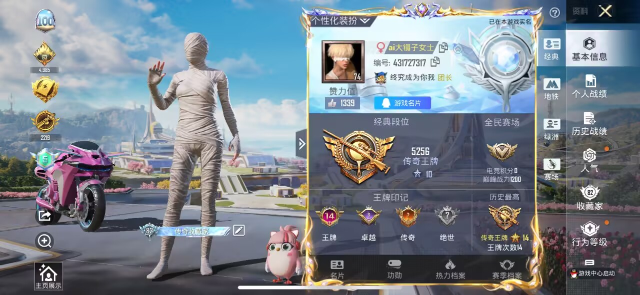 HPSJ3396391和平精英账号详情图2 HPSJ3396391和平精英账号详情图2