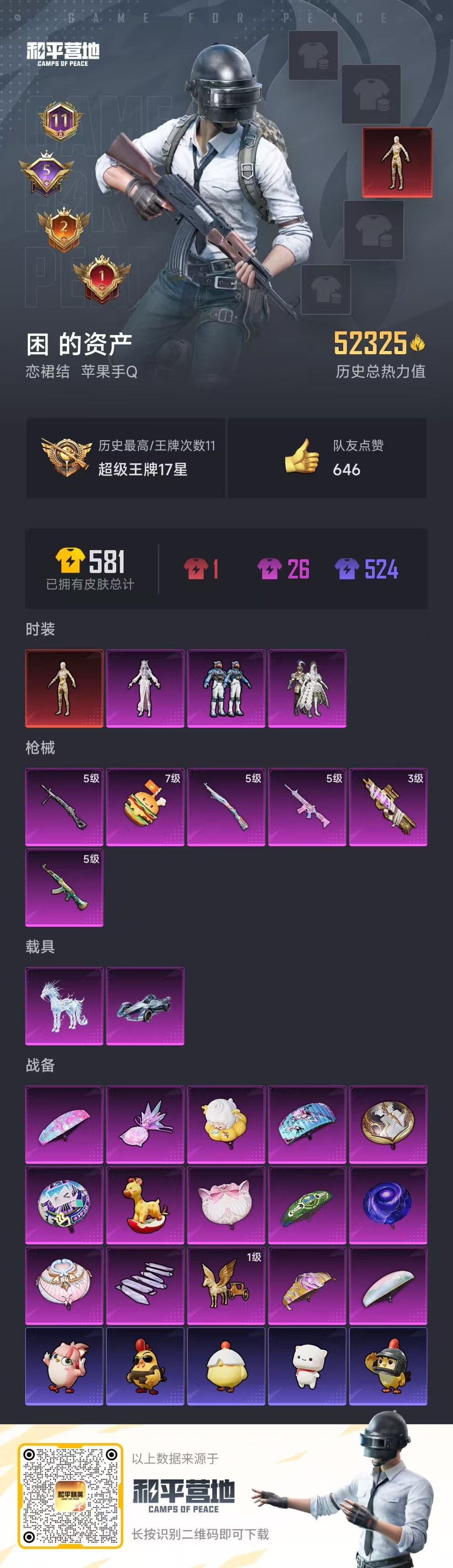 HPSJ3400544和平精英账号详情图4 HPSJ3400544和平精英账号详情图4