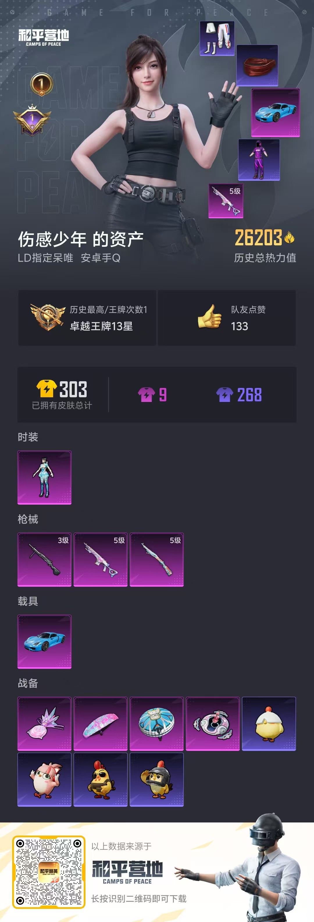 HPSJ3397493和平精英账号详情图2 HPSJ3397493和平精英账号详情图2