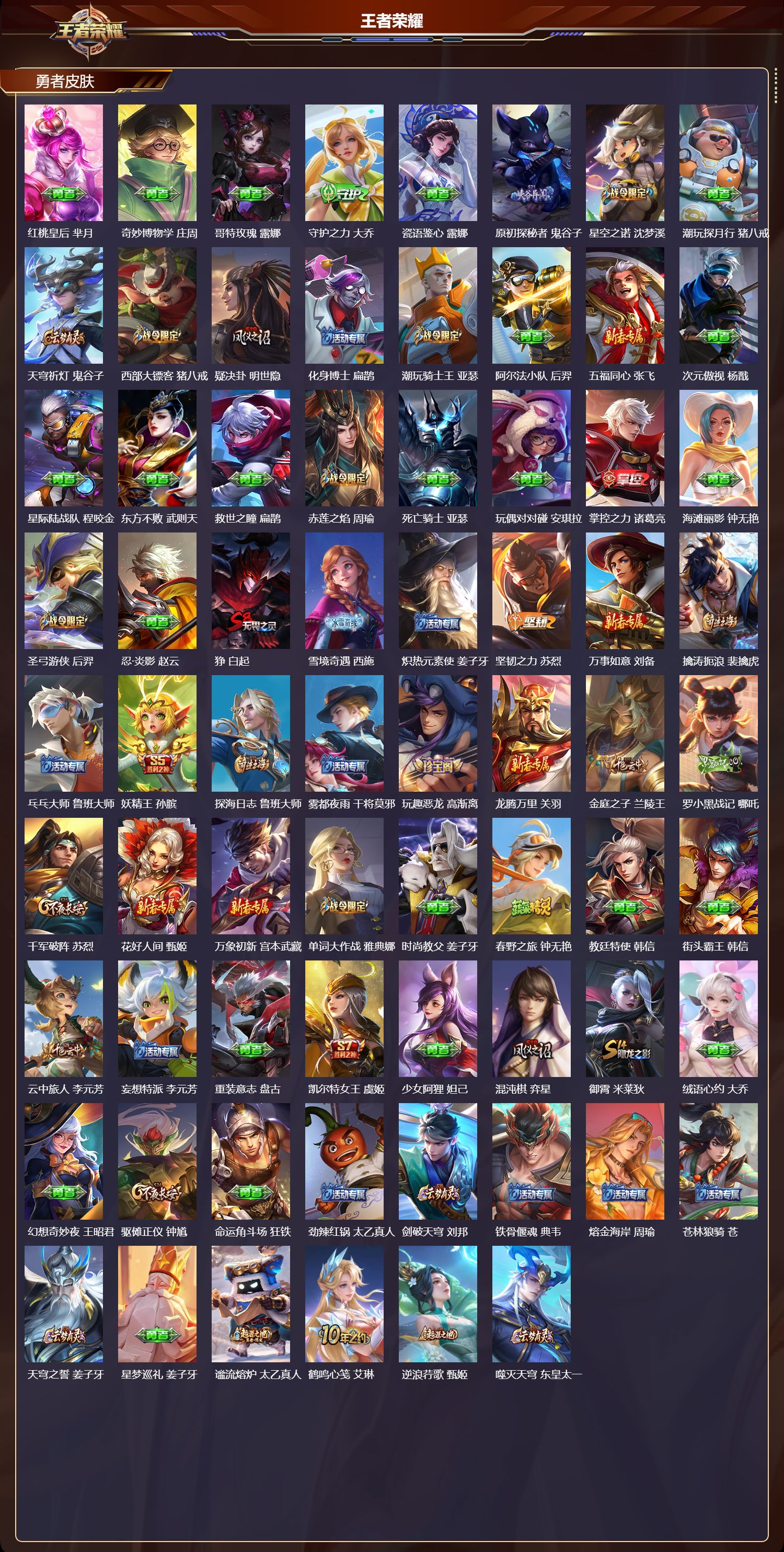 WZMK3387550王者荣耀账号详情图4