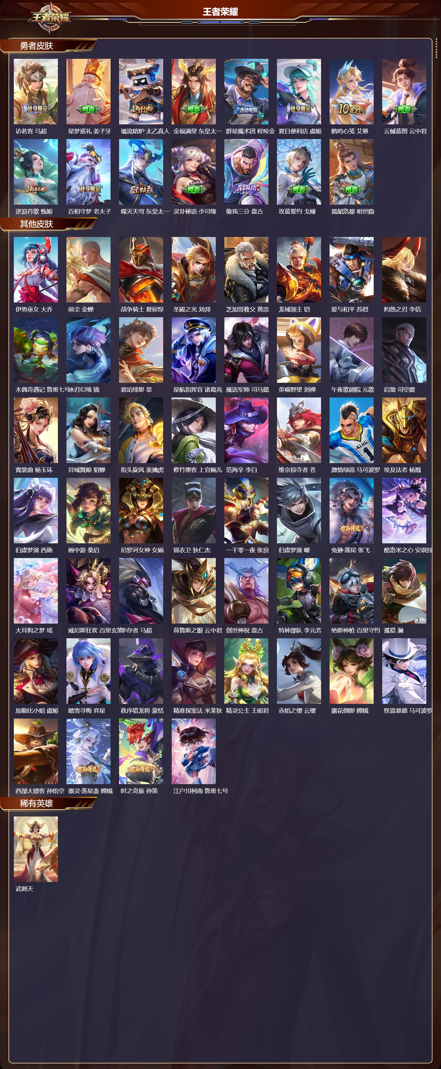 WZMK3386196王者荣耀账号详情图6 WZMK3386196王者荣耀账号详情图6