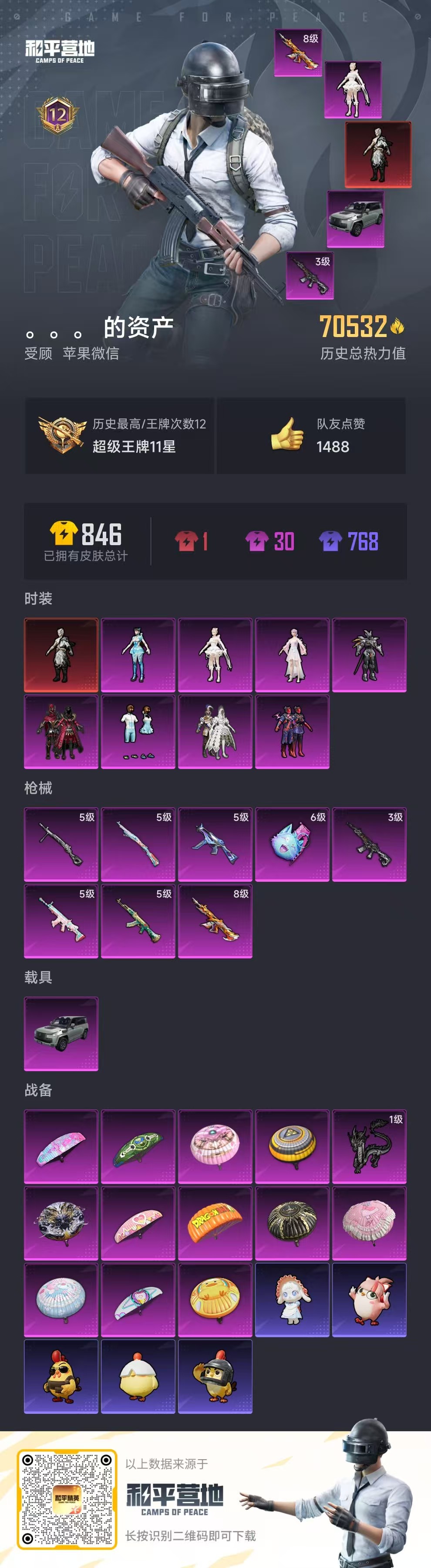 HPSJ3397721和平精英账号详情图3 HPSJ3397721和平精英账号详情图3