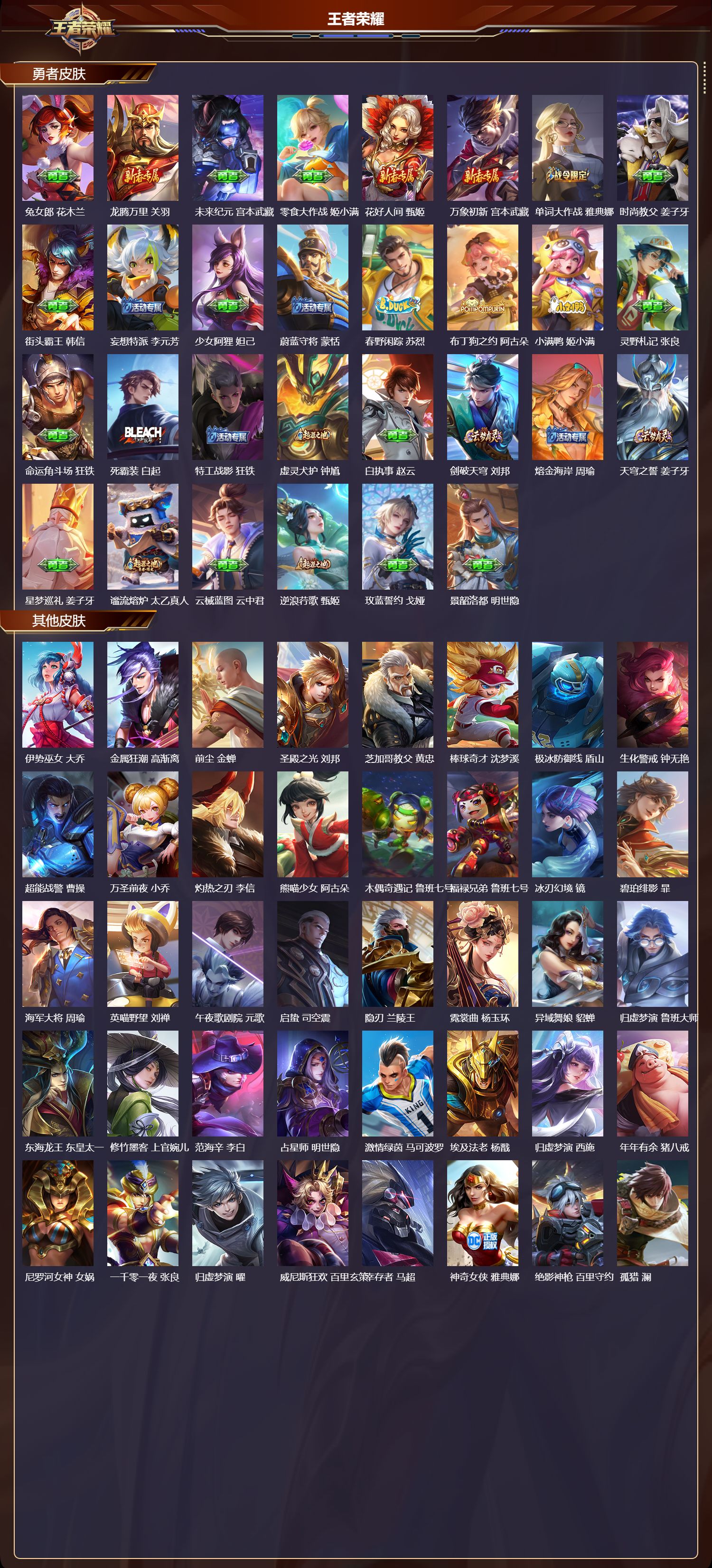 WZMK3387545王者荣耀账号详情图4