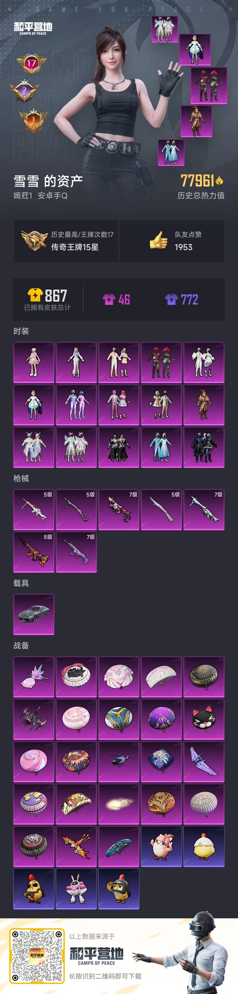 HPSJ3397532和平精英账号详情图4 HPSJ3397532和平精英账号详情图4