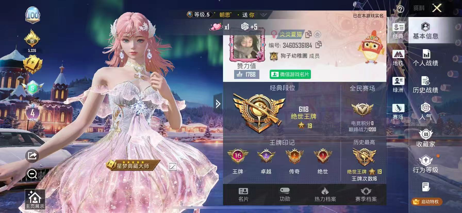 HPSJ3398484和平精英账号详情图2 HPSJ3398484和平精英账号详情图2