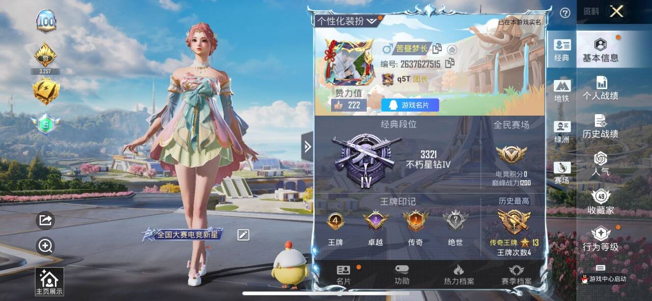 HPSJ3398355和平精英账号详情图2 HPSJ3398355和平精英账号详情图2