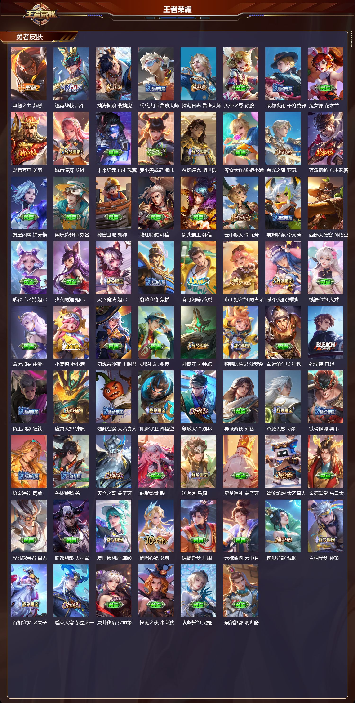 WZMK3387567王者荣耀账号详情图4