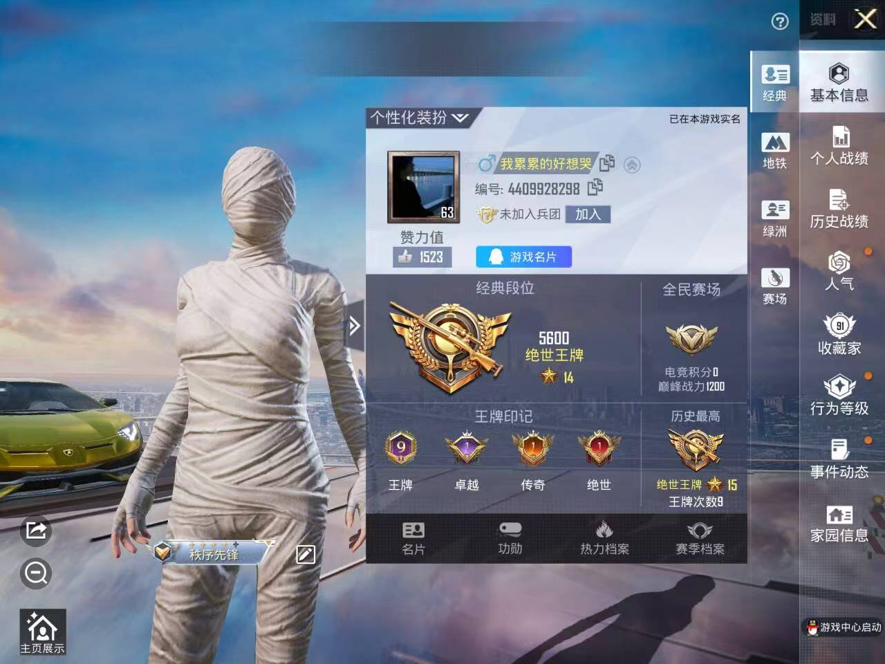 HPSJ3403085和平精英账号详情图2 HPSJ3403085和平精英账号详情图2