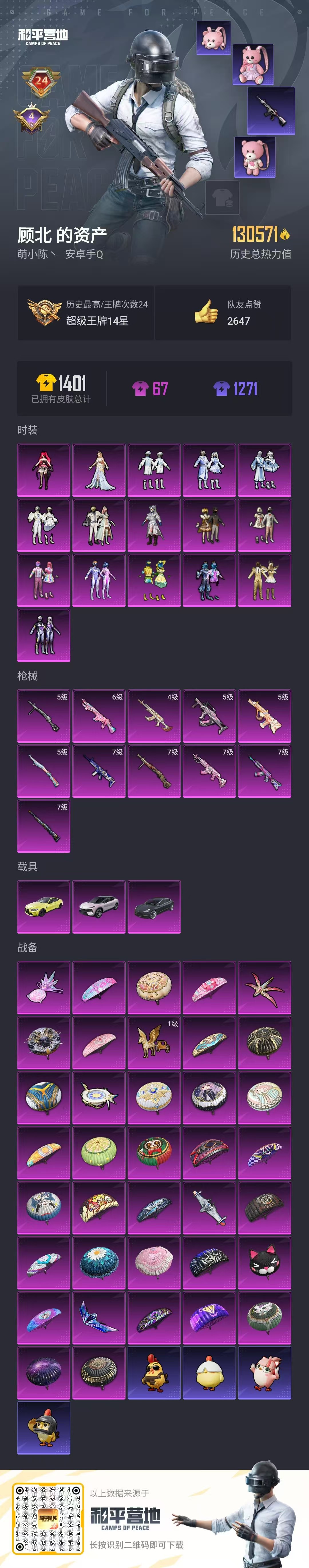 HPSJ3398511和平精英账号详情图4 HPSJ3398511和平精英账号详情图4