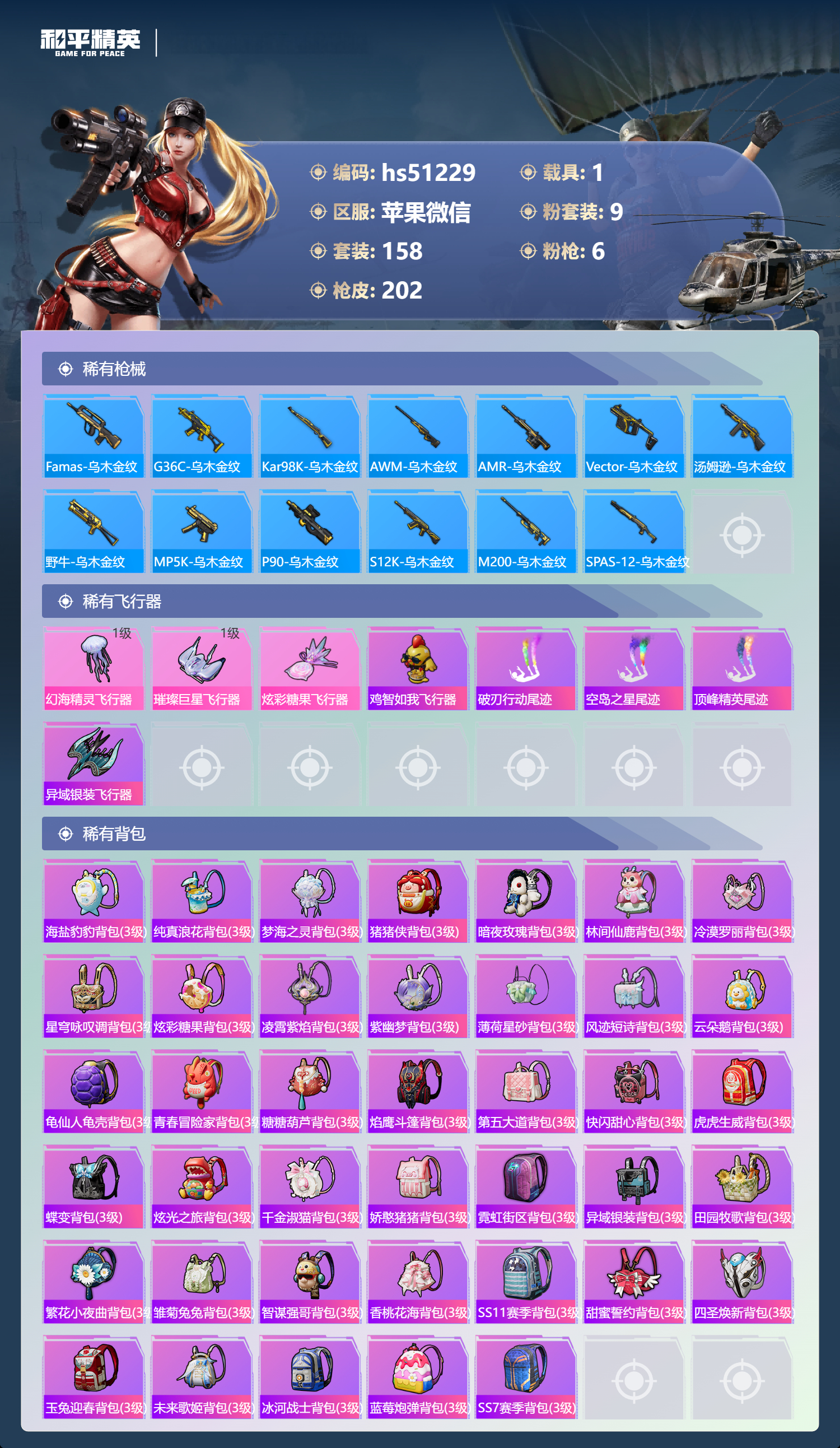 HPSJ3398484和平精英账号详情图10 HPSJ3398484和平精英账号详情图10