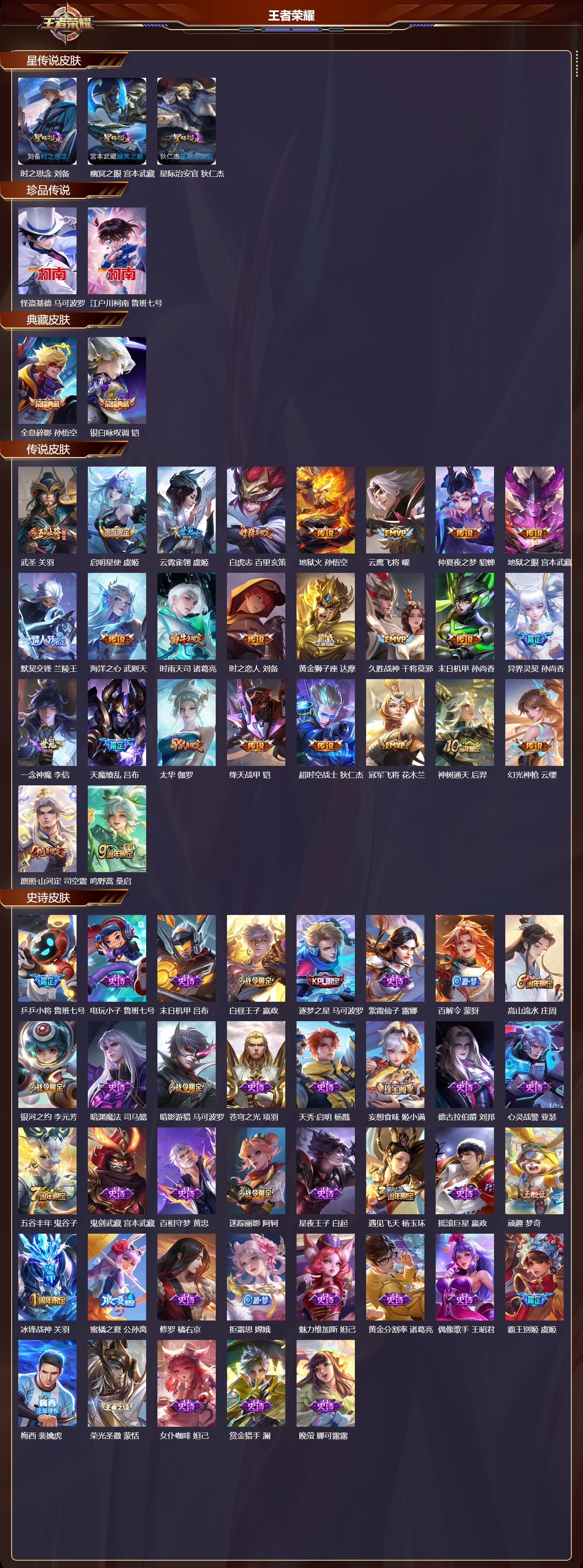 WZMK3387558王者荣耀账号详情图2 WZMK3387558王者荣耀账号详情图2