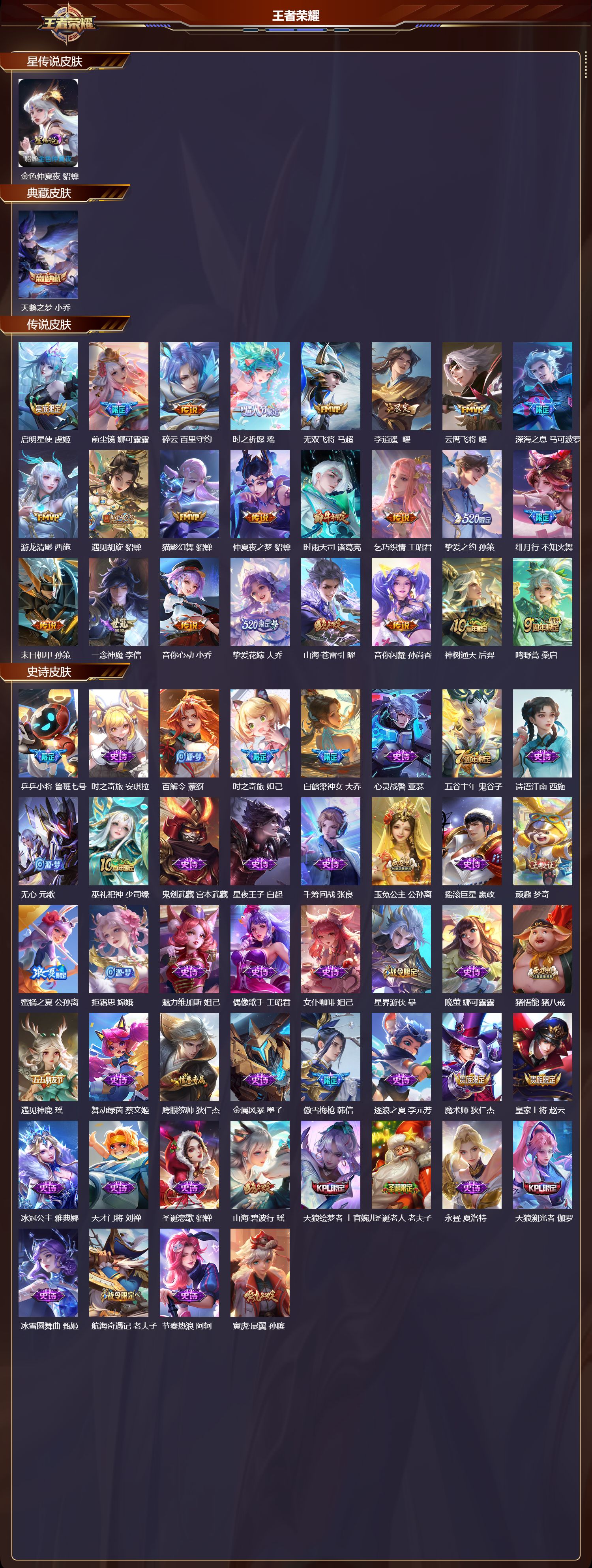 WZMK3387559王者荣耀账号详情图2