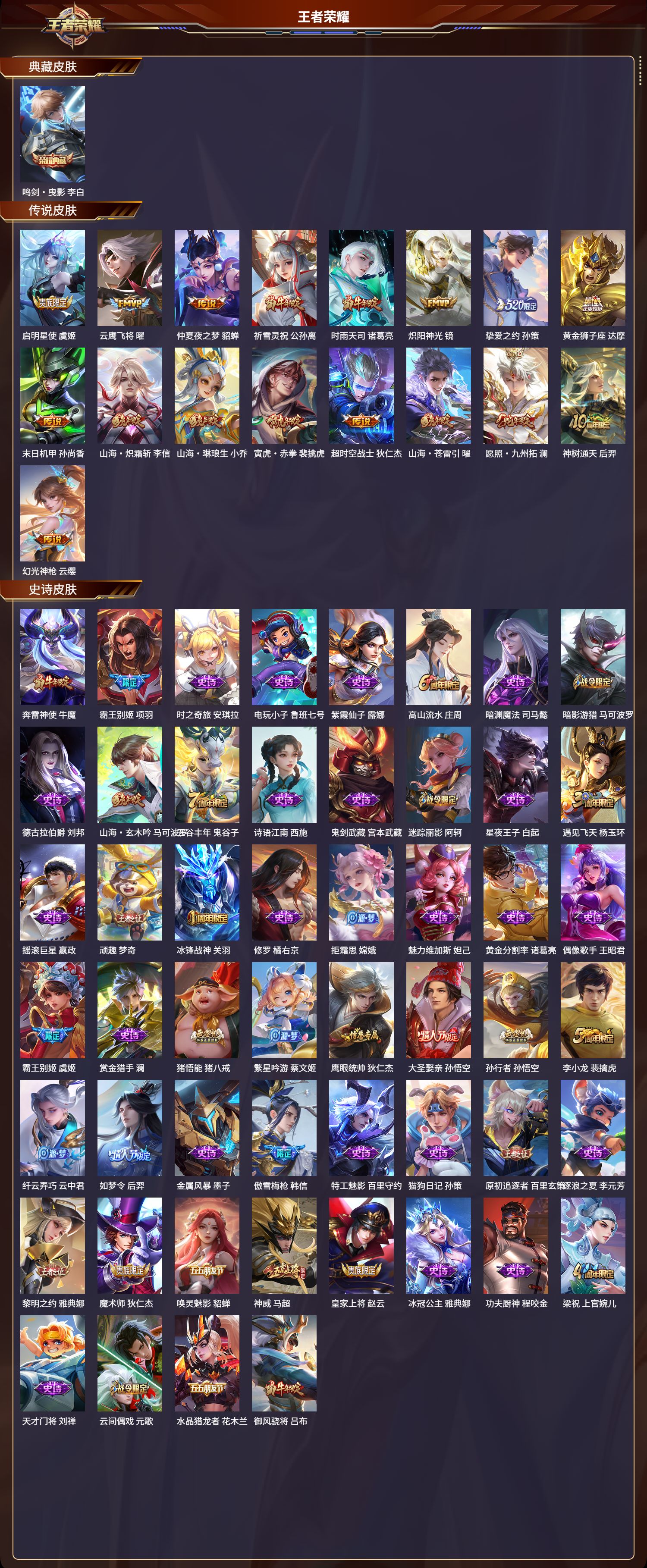 WZCMW3423935王者荣耀账号详情图2 WZCMW3423935王者荣耀账号详情图2