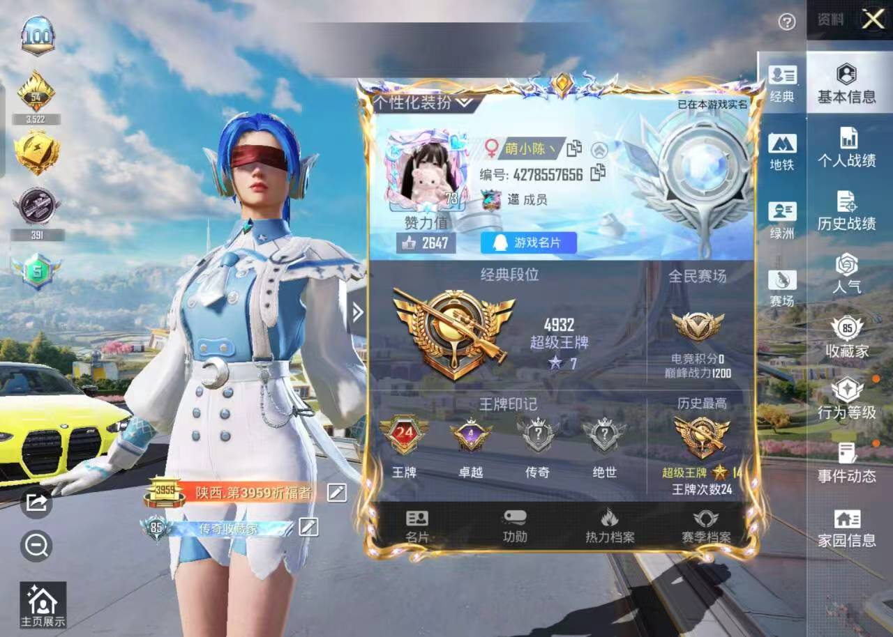 HPSJ3398511和平精英账号详情图2 HPSJ3398511和平精英账号详情图2