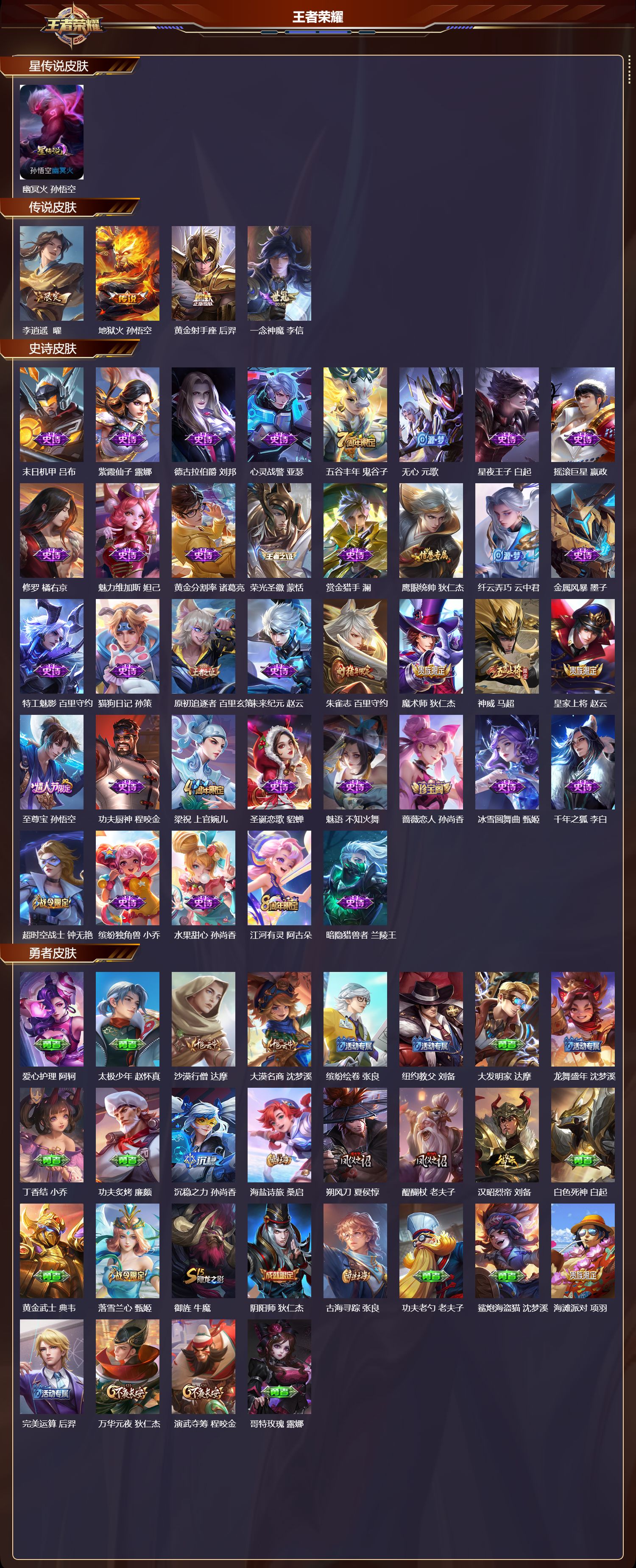 WZMK3387563王者荣耀账号详情图2 WZMK3387563王者荣耀账号详情图2